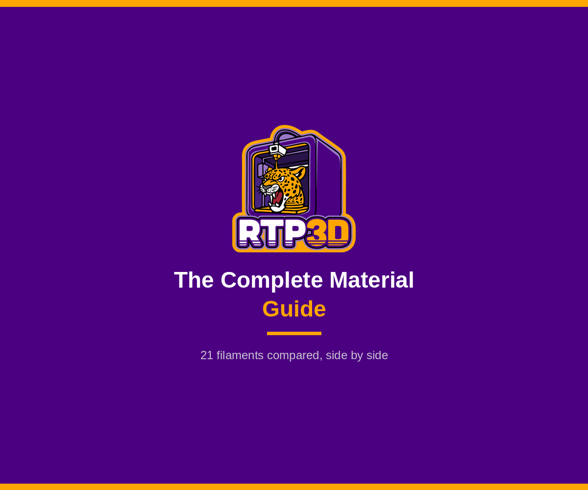 The Complete 3D Printing Material Guide (21 Filaments Compared)