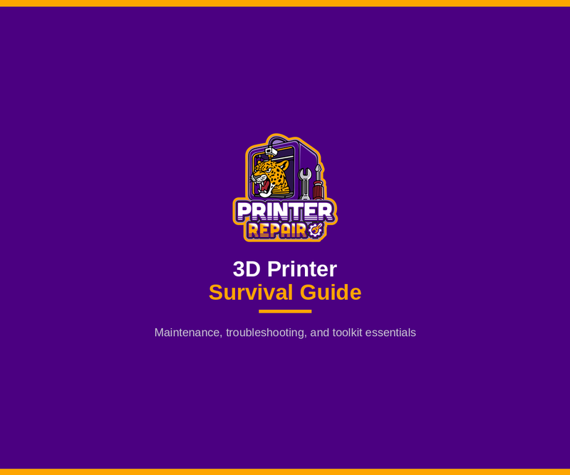 The RTP3D 3D Printer Survival Guide (Maintenance, Troubleshooting & Toolkit)