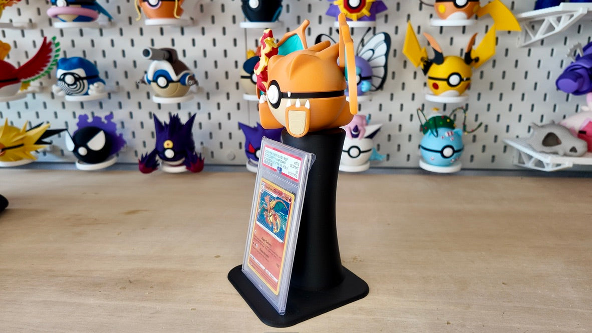 Poké Ball & PSA Card Display Stand | Dual Holder