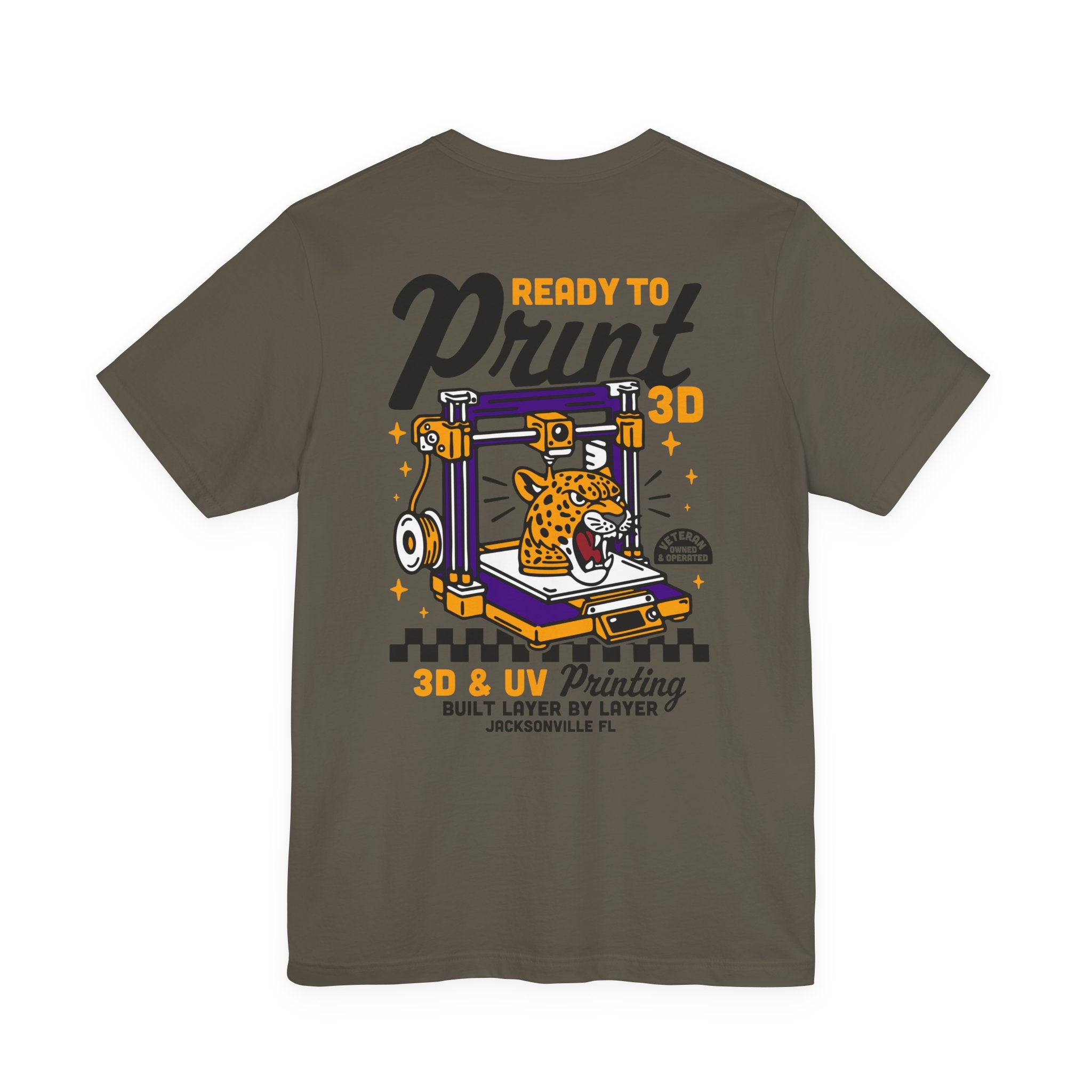 Ready to Print 3D & UV – Full Color T-Shirt