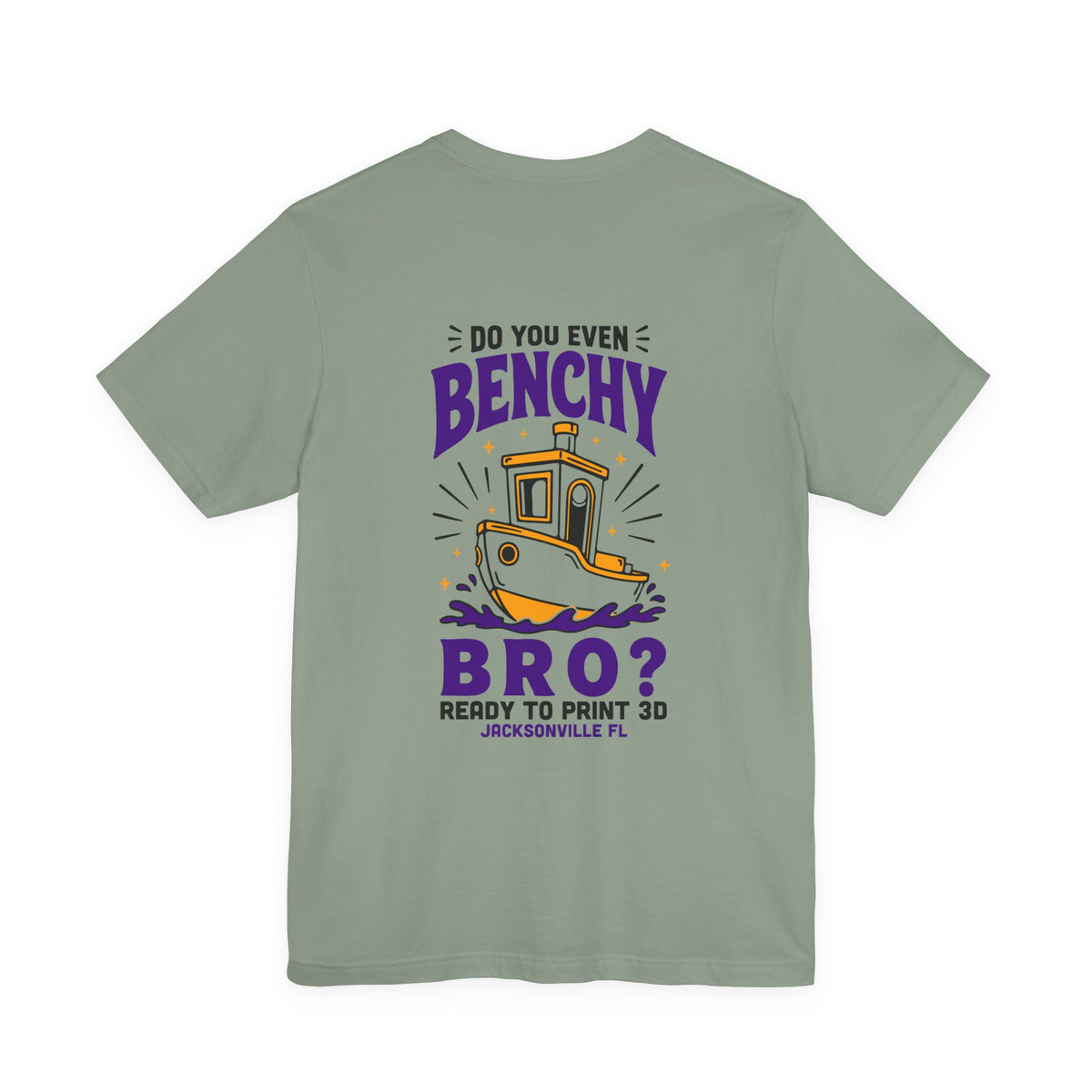 Do You Even Benchy Bro? 3D Printing T-Shirt in Sage – image 9 of 20