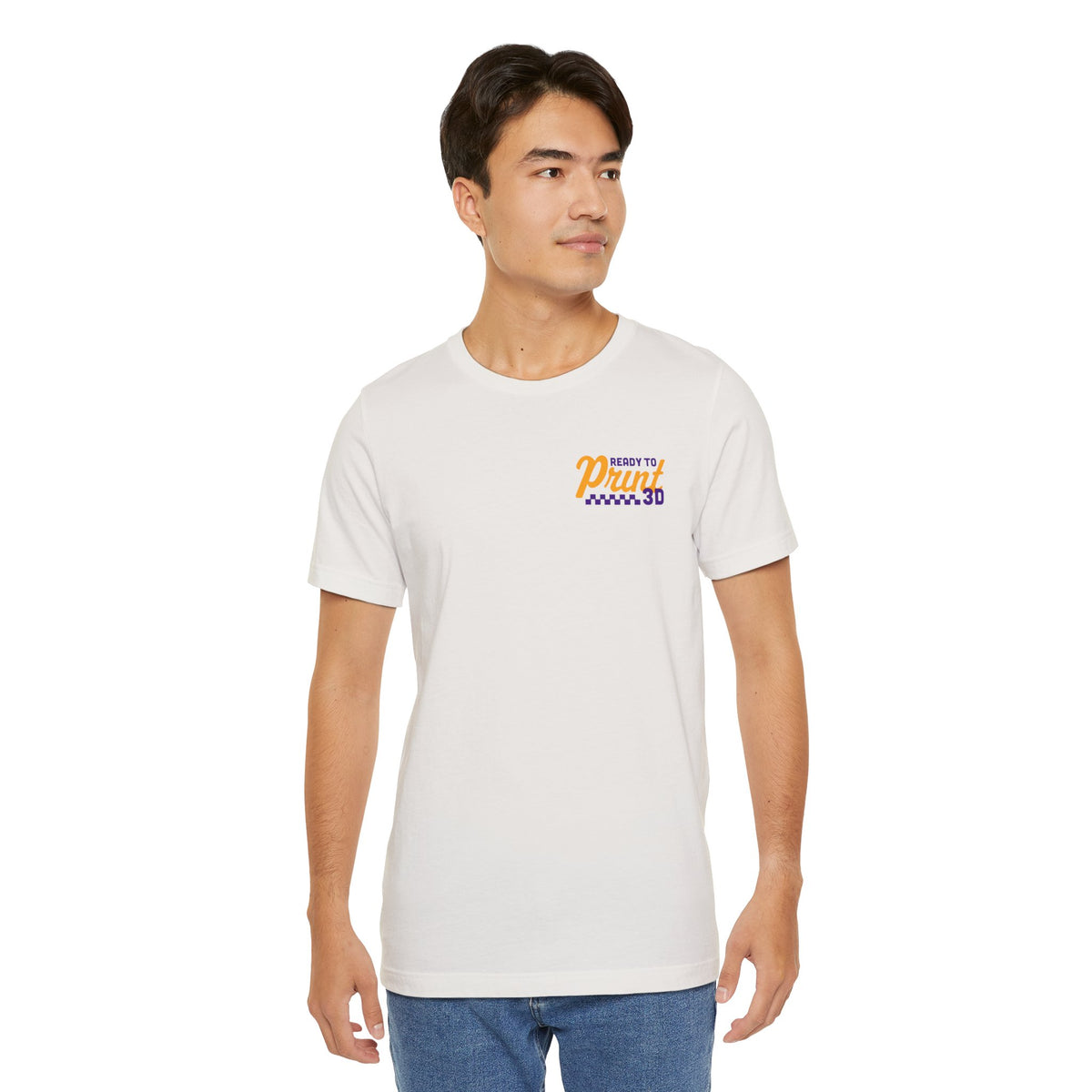 Ready to Print 3D & UV – Purple / Orange T-Shirt in Vintage White – image 19 of 20