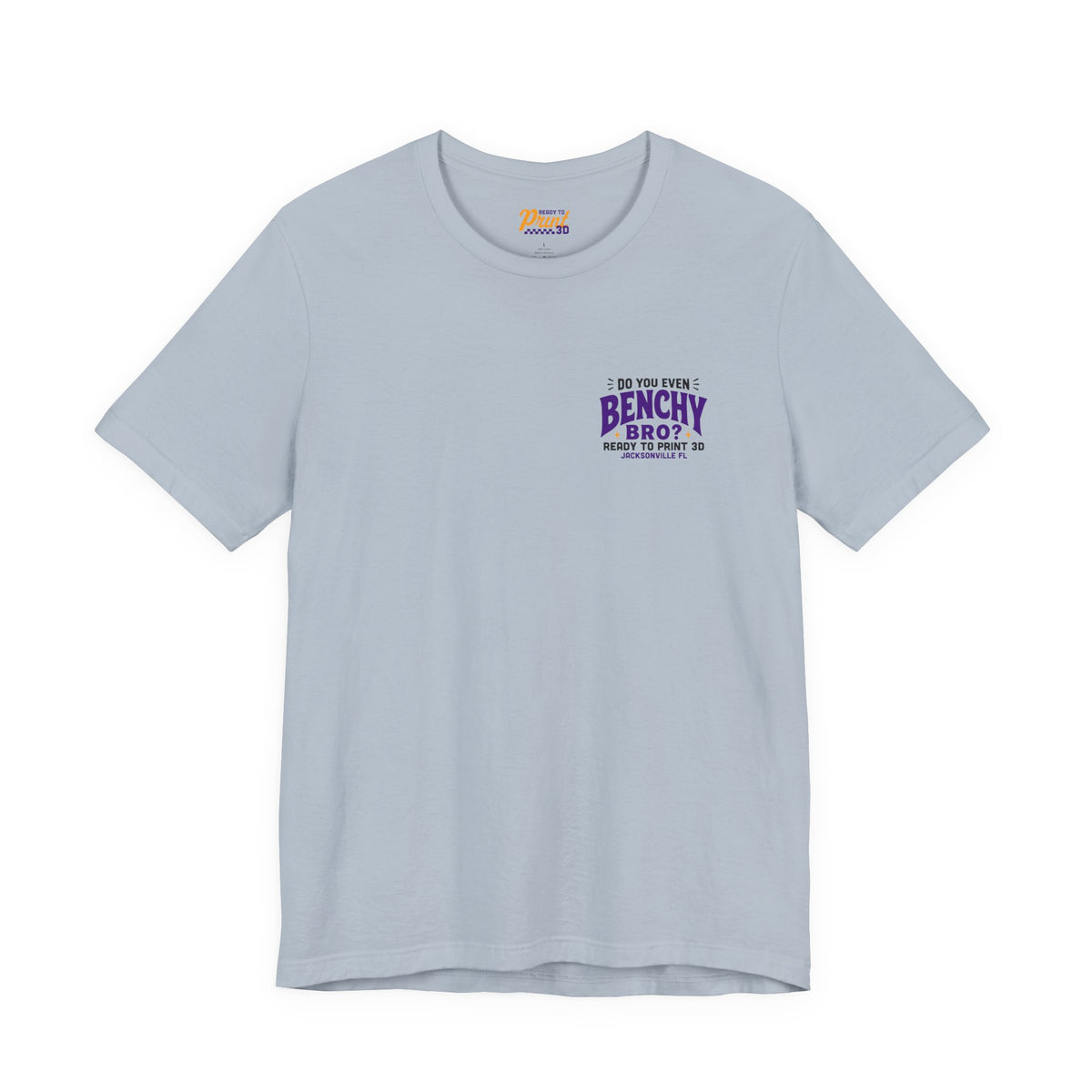 Do You Even Benchy Bro? 3D Printing T-Shirt in Light Blue – image 14 of 20