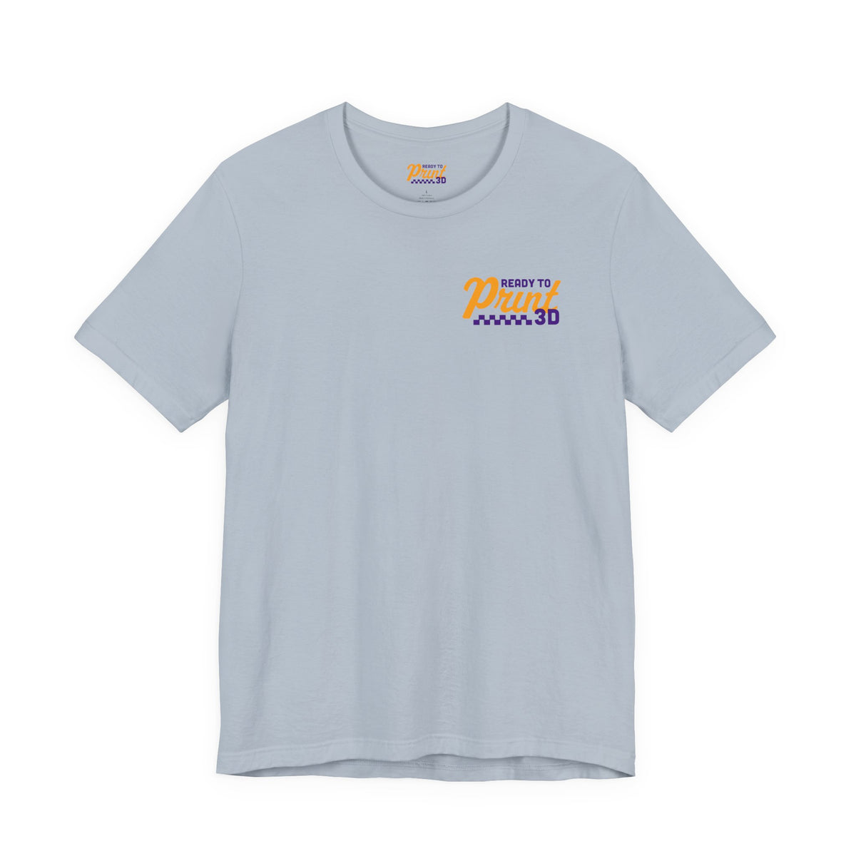 Ready to Print 3D & UV – Purple / Orange T-Shirt in Light Blue – image 6 of 20