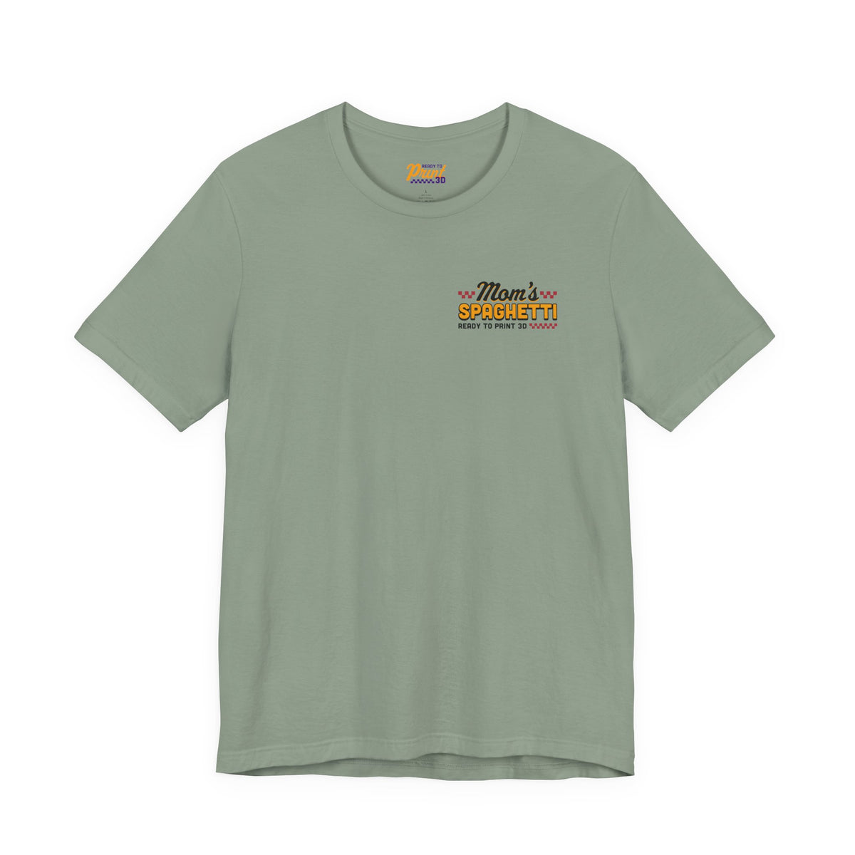 Mom's Spaghetti 3D Printing T-Shirt in Sage – image 14 of 20