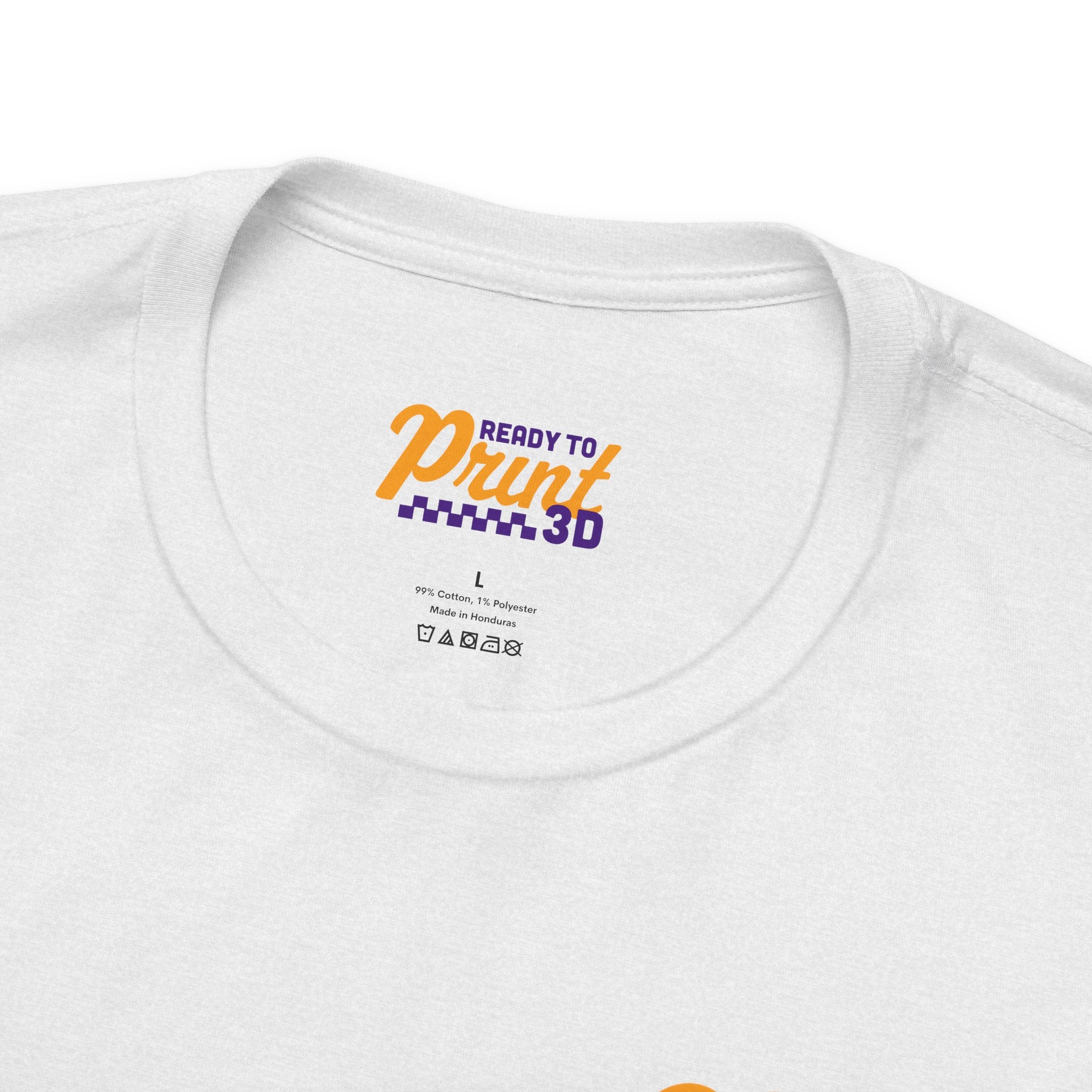 Ready to Print 3D & UV – Purple / Orange T-Shirt