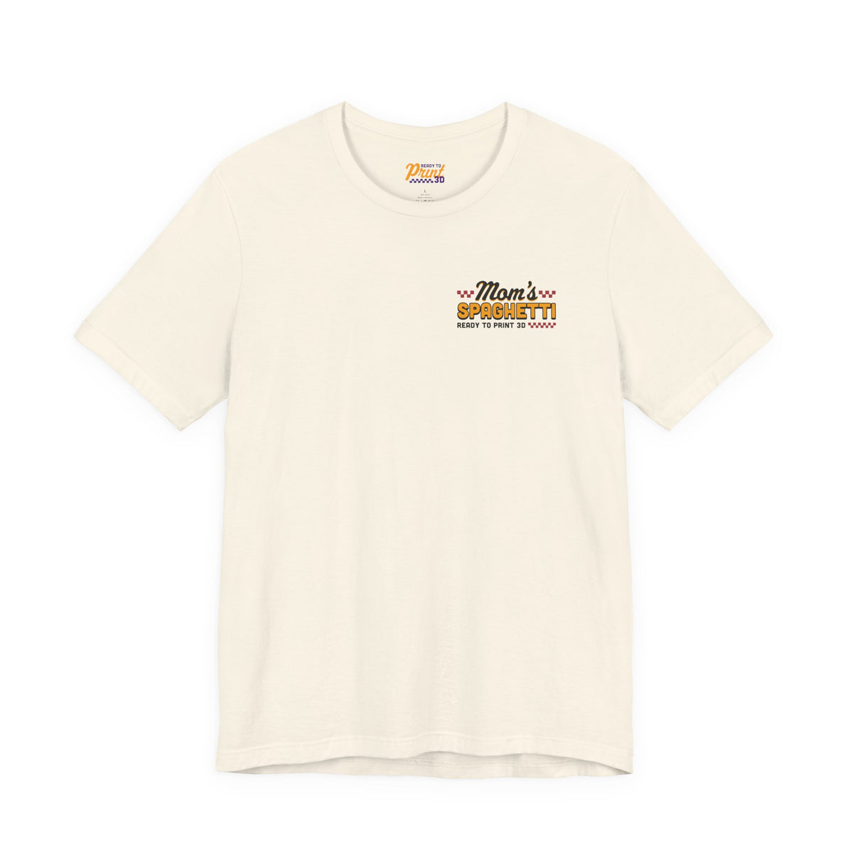 Mom's Spaghetti 3D Printing T-Shirt in Natural – image 2 of 20