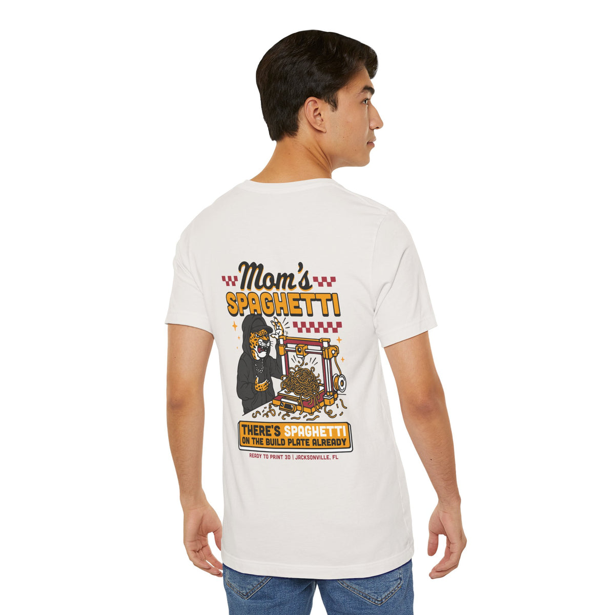 Mom's Spaghetti 3D Printing T-Shirt in Vintage White – image 19 of 20