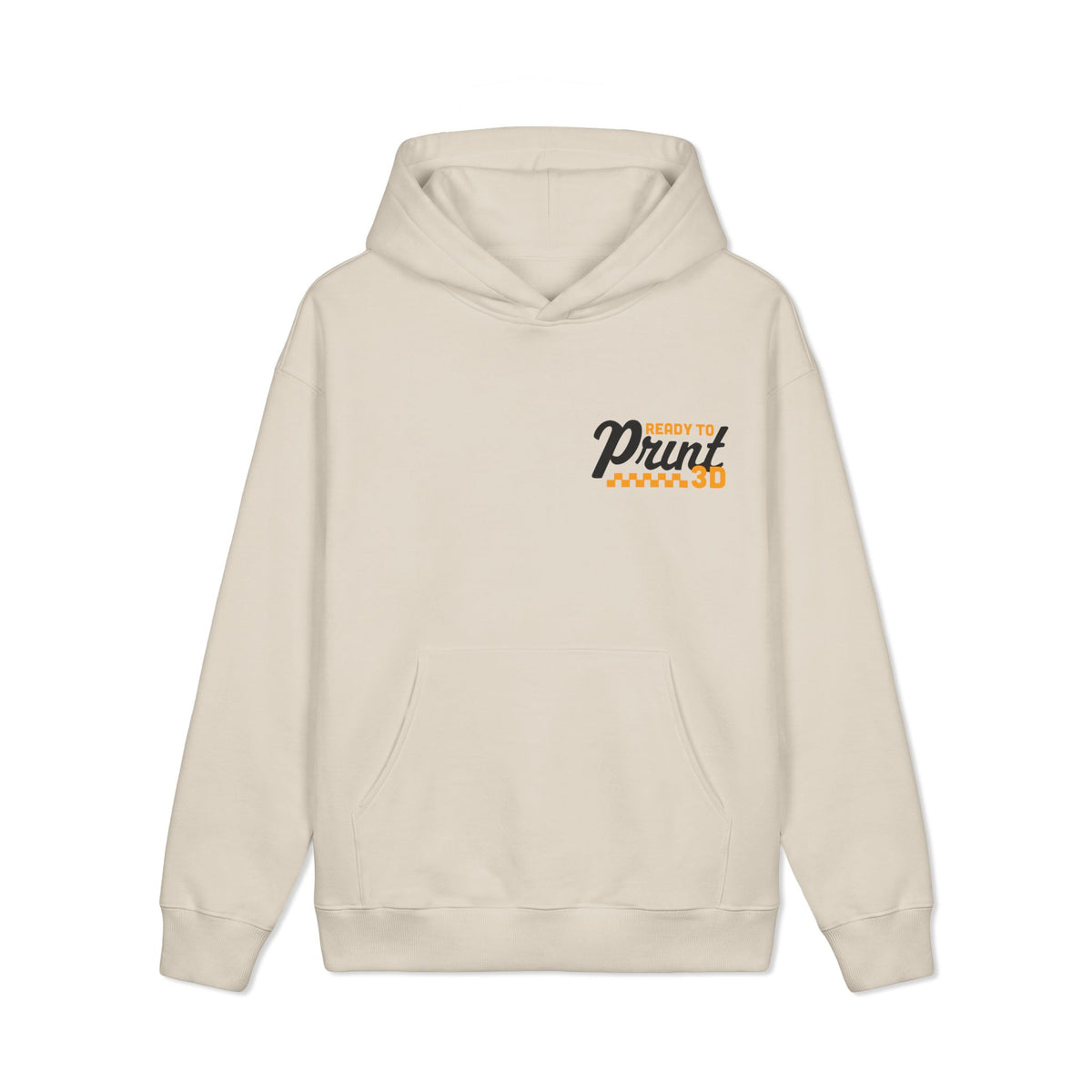 Ready to Print 3D & UV Heavyweight Hoodie in Ivory – image 2 of 6