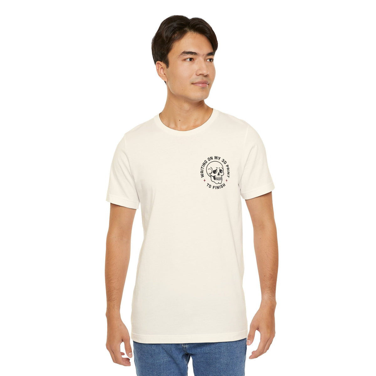 Waiting on My 3D Prints T-Shirt in Natural – image 3 of 20