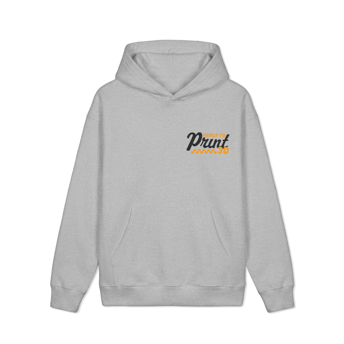 Ready to Print 3D & UV Heavyweight Hoodie in Grey Heather – image 6 of 6