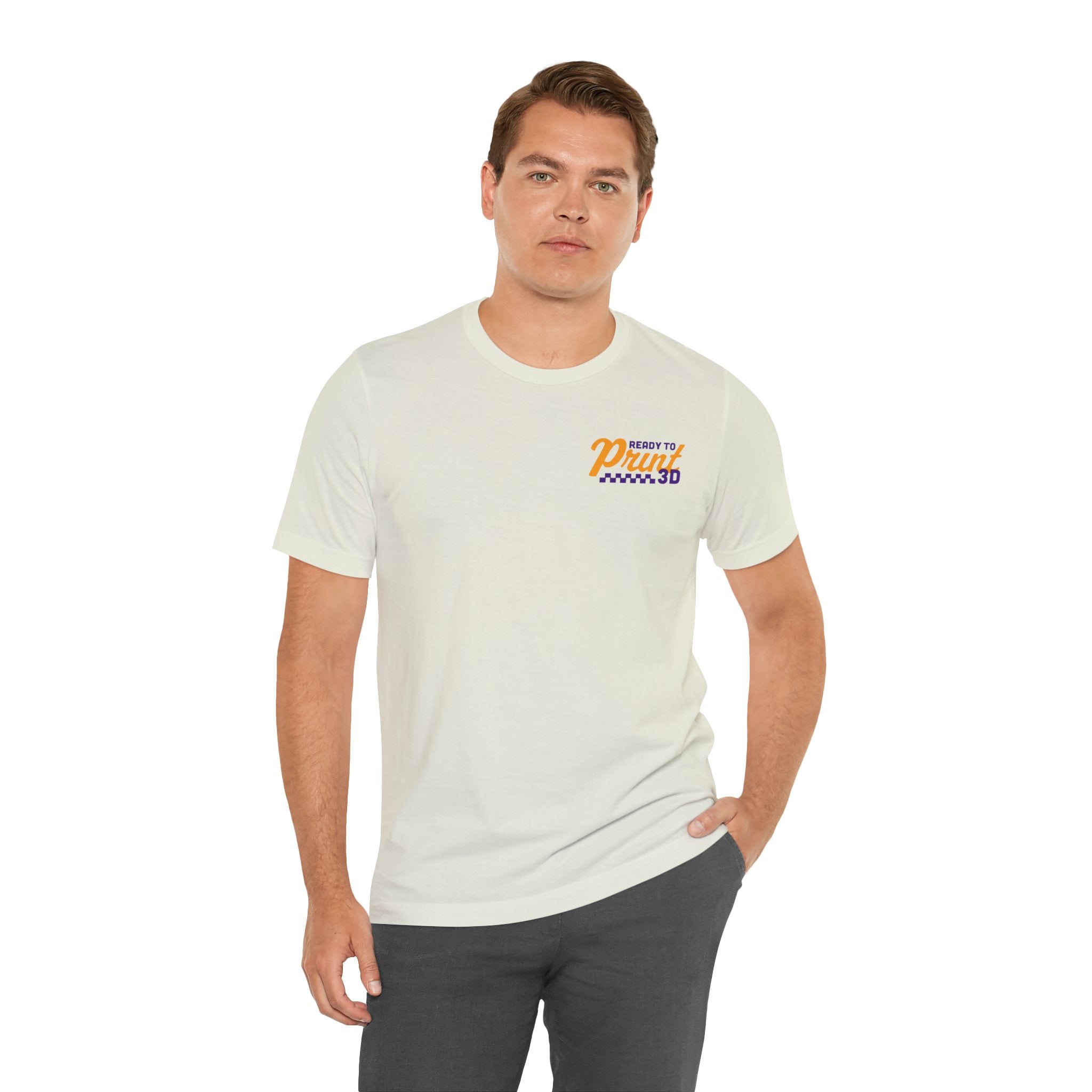 Ready to Print 3D & UV – Purple / Orange T-Shirt