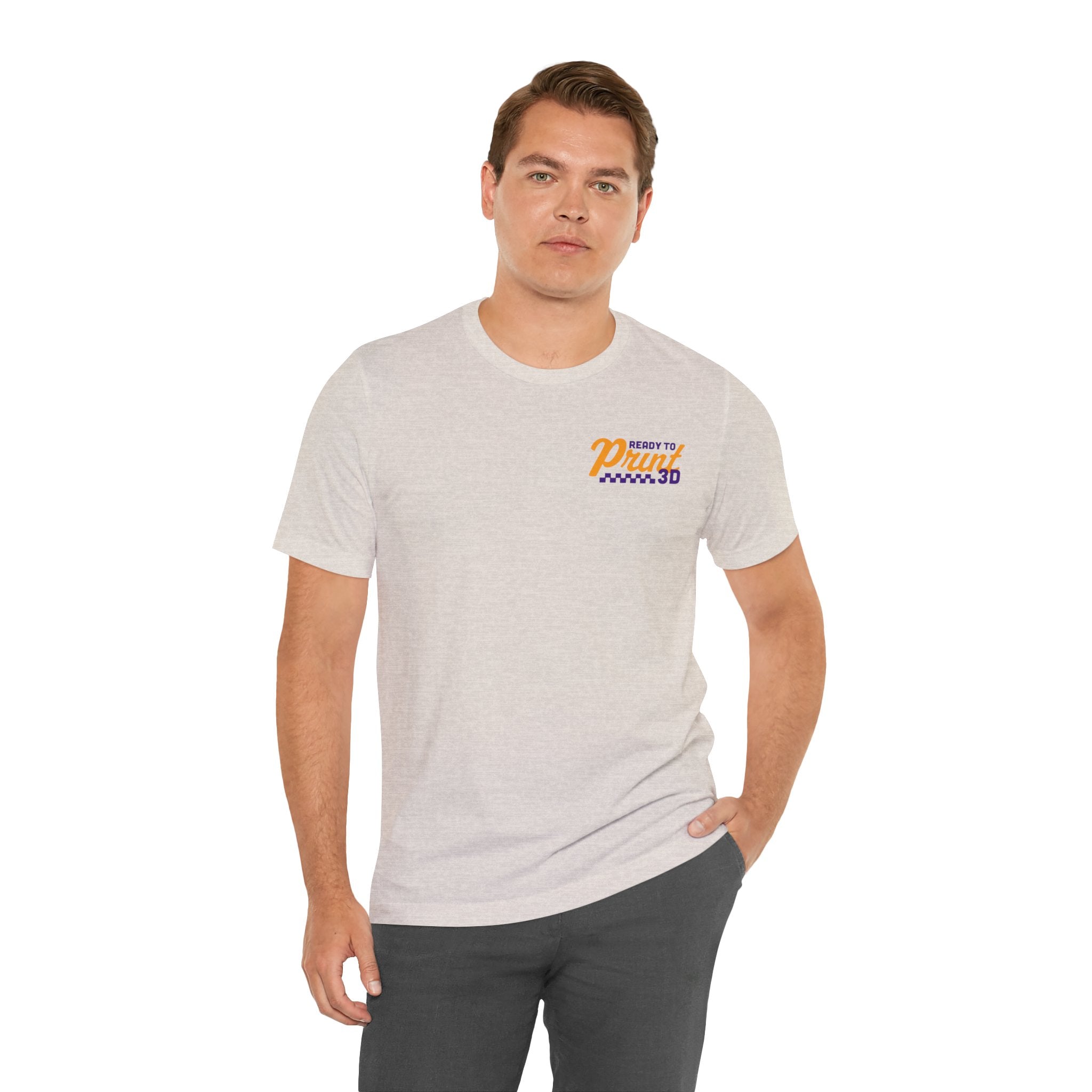 Ready to Print 3D & UV – Purple / Orange T-Shirt