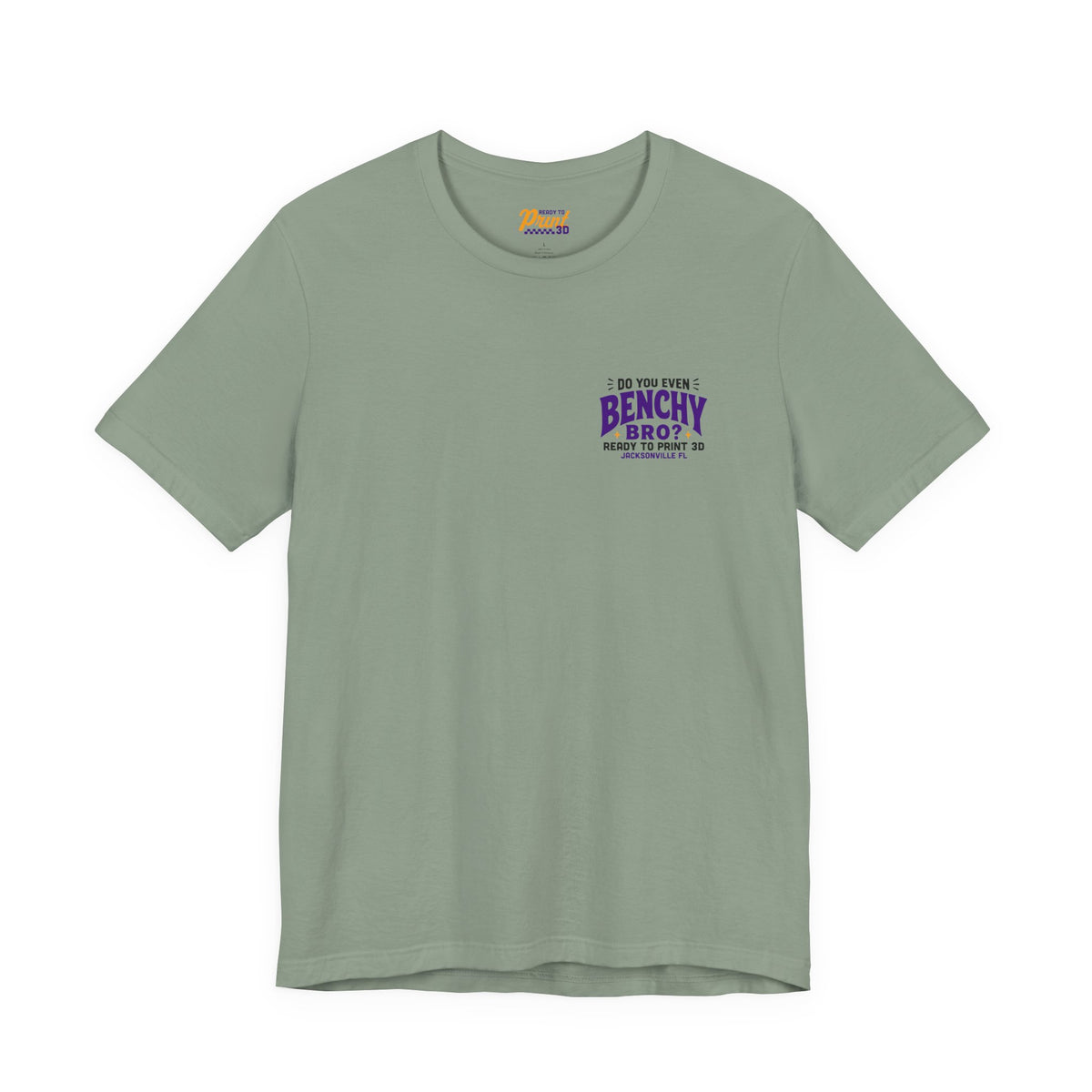 Do You Even Benchy Bro? 3D Printing T-Shirt in Sage – image 10 of 20