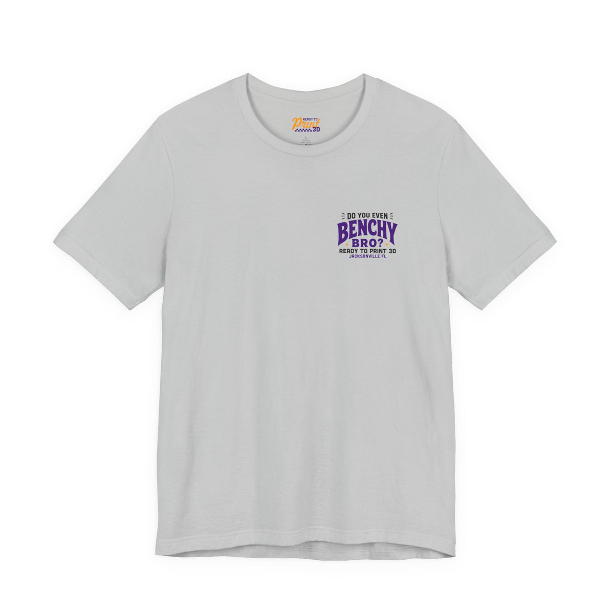 Do You Even Benchy Bro? 3D Printing T-Shirt in Solid Athletic Grey – image 6 of 20