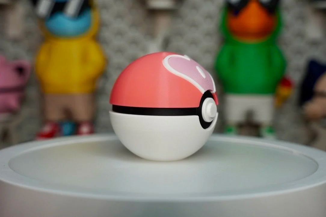 Love Ball Poké Ball Replica – 3D Printed Pokémon Display Collectible