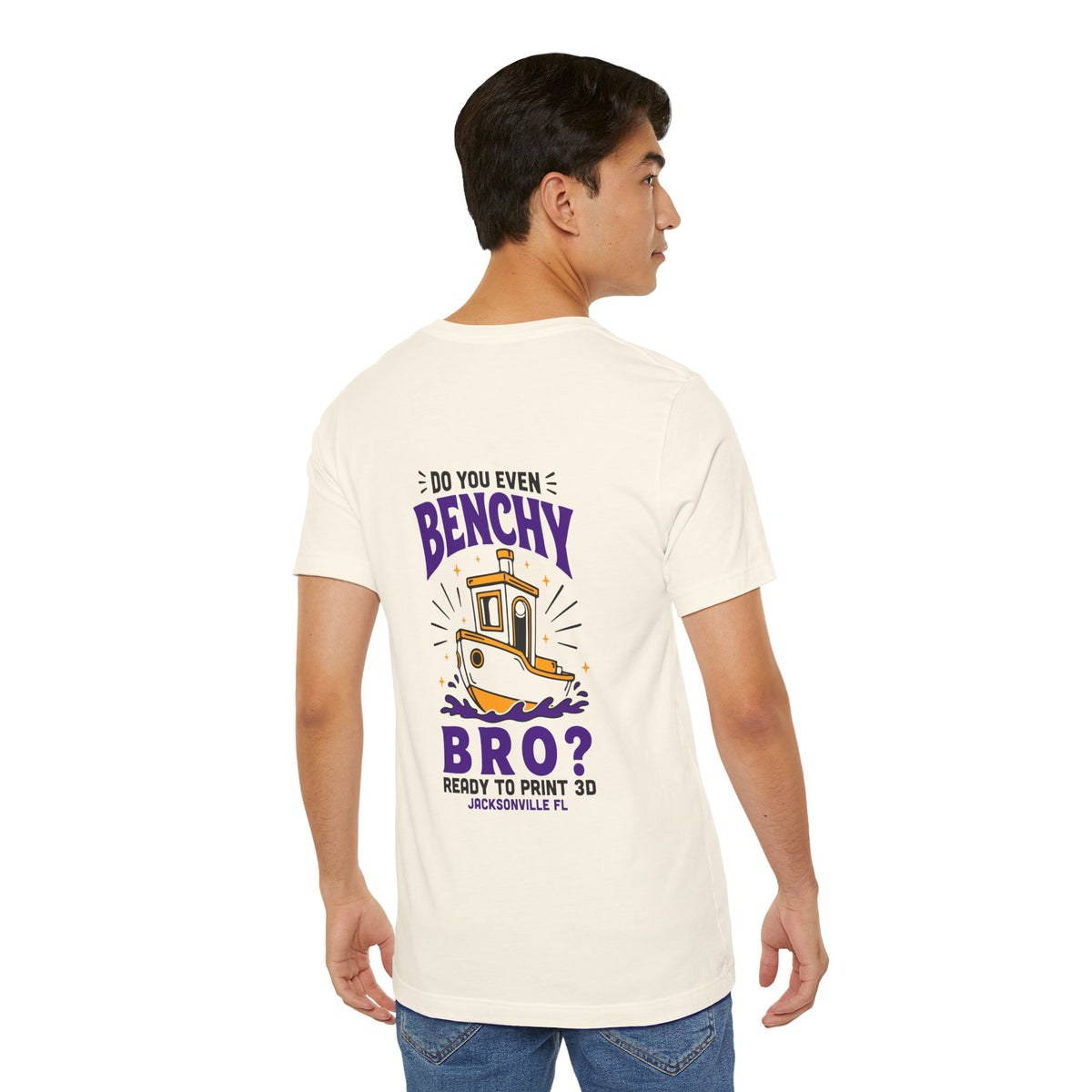 Do You Even Benchy Bro? 3D Printing T-Shirt in Natural – image 3 of 20