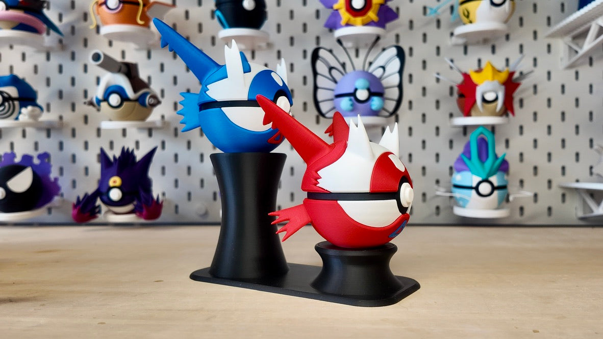 2-Tier Poké Ball Display Stand | Dual Poké Ball Holder | 3D Printed Pokémon Display (Stand Only)
