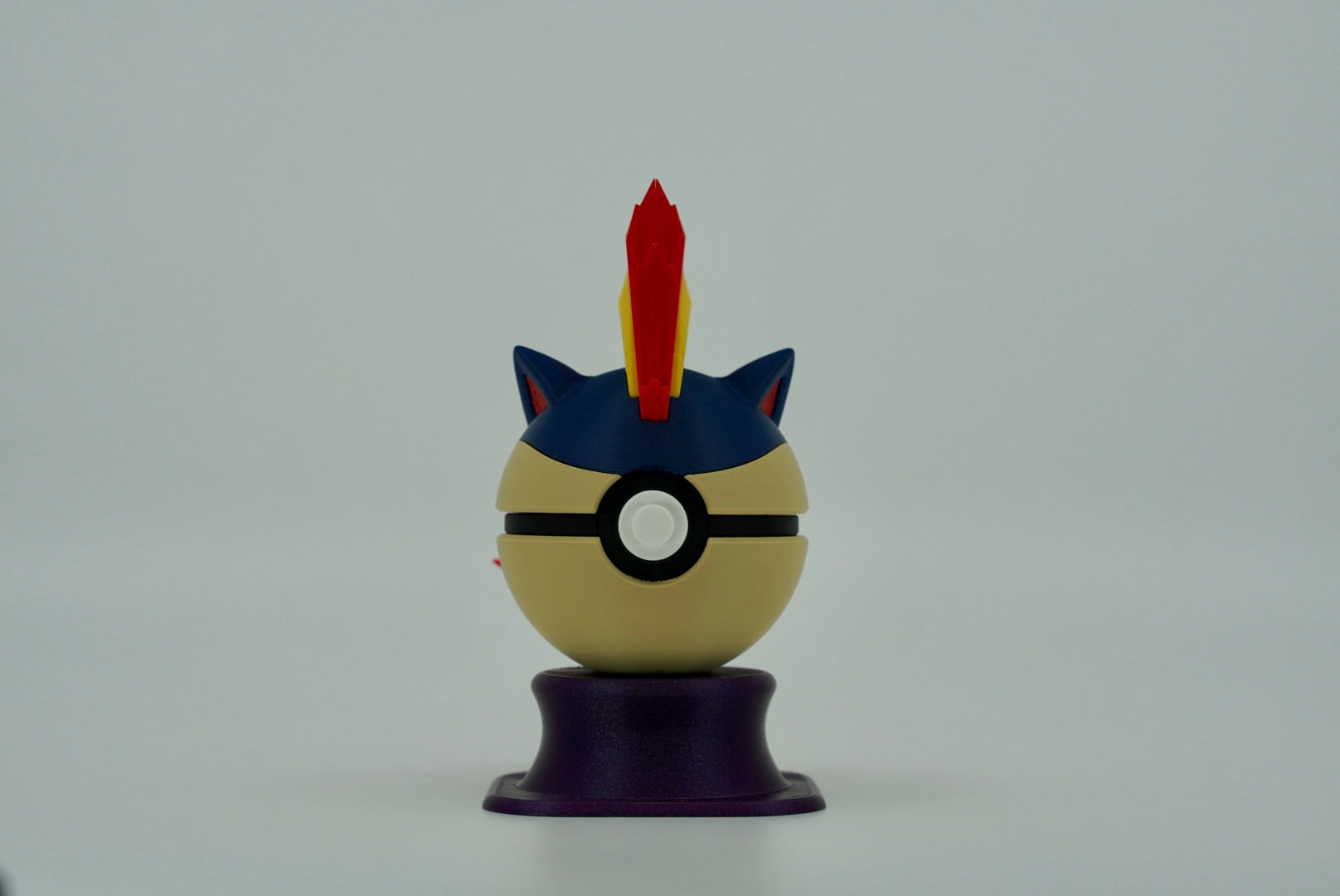 Quilava Pokeball – Custom 3D Printed Display Piece