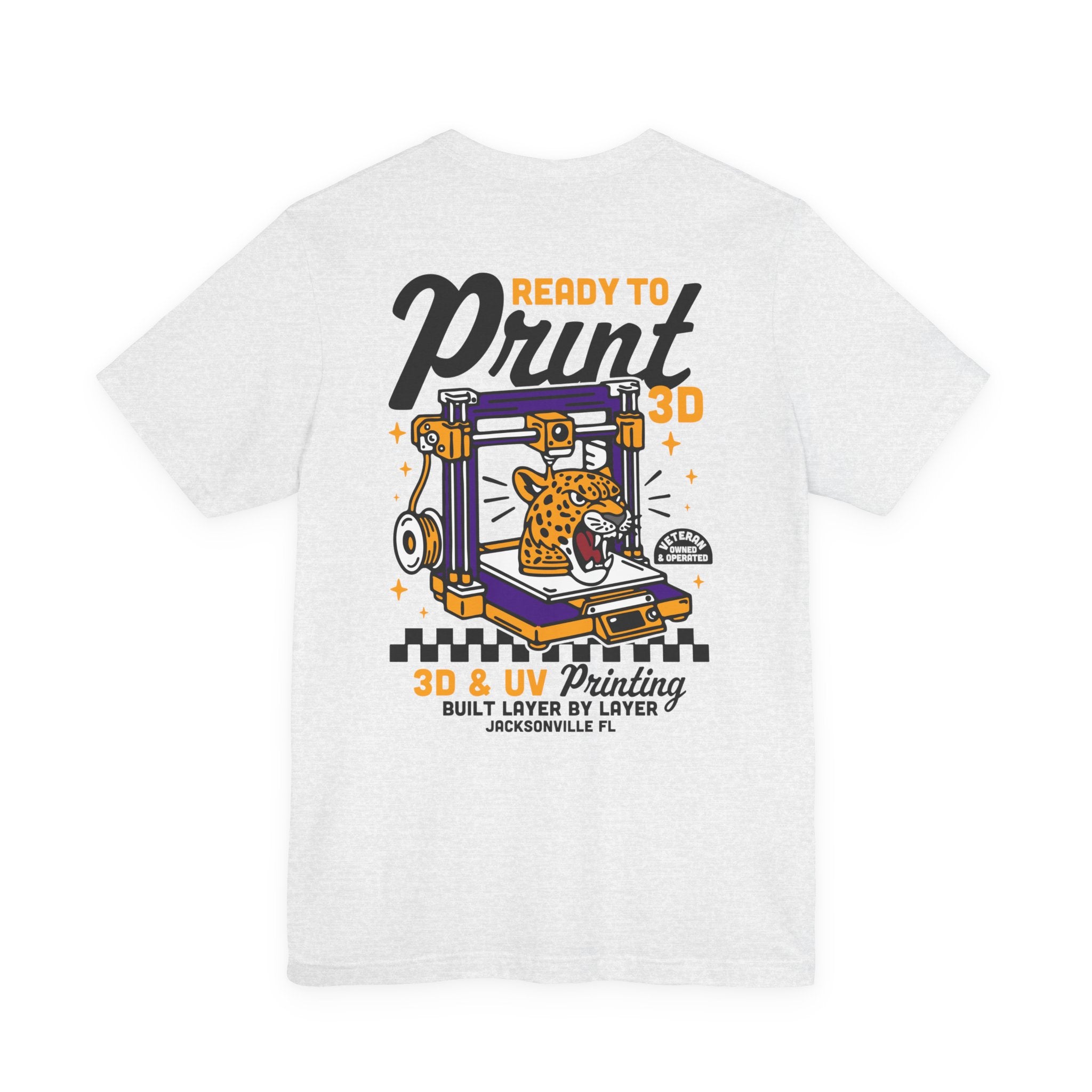 Ready to Print 3D & UV – Full Color T-Shirt