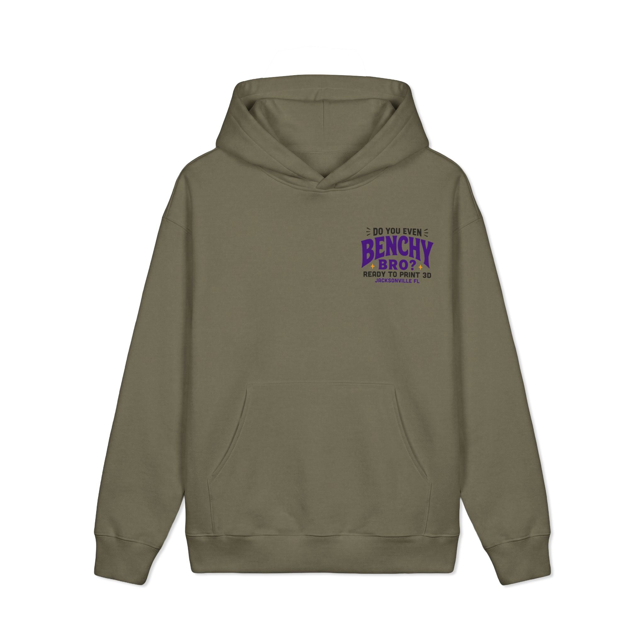 Do You Even Benchy, Bro? Heavyweight Hoodie | Ready to Print 3D