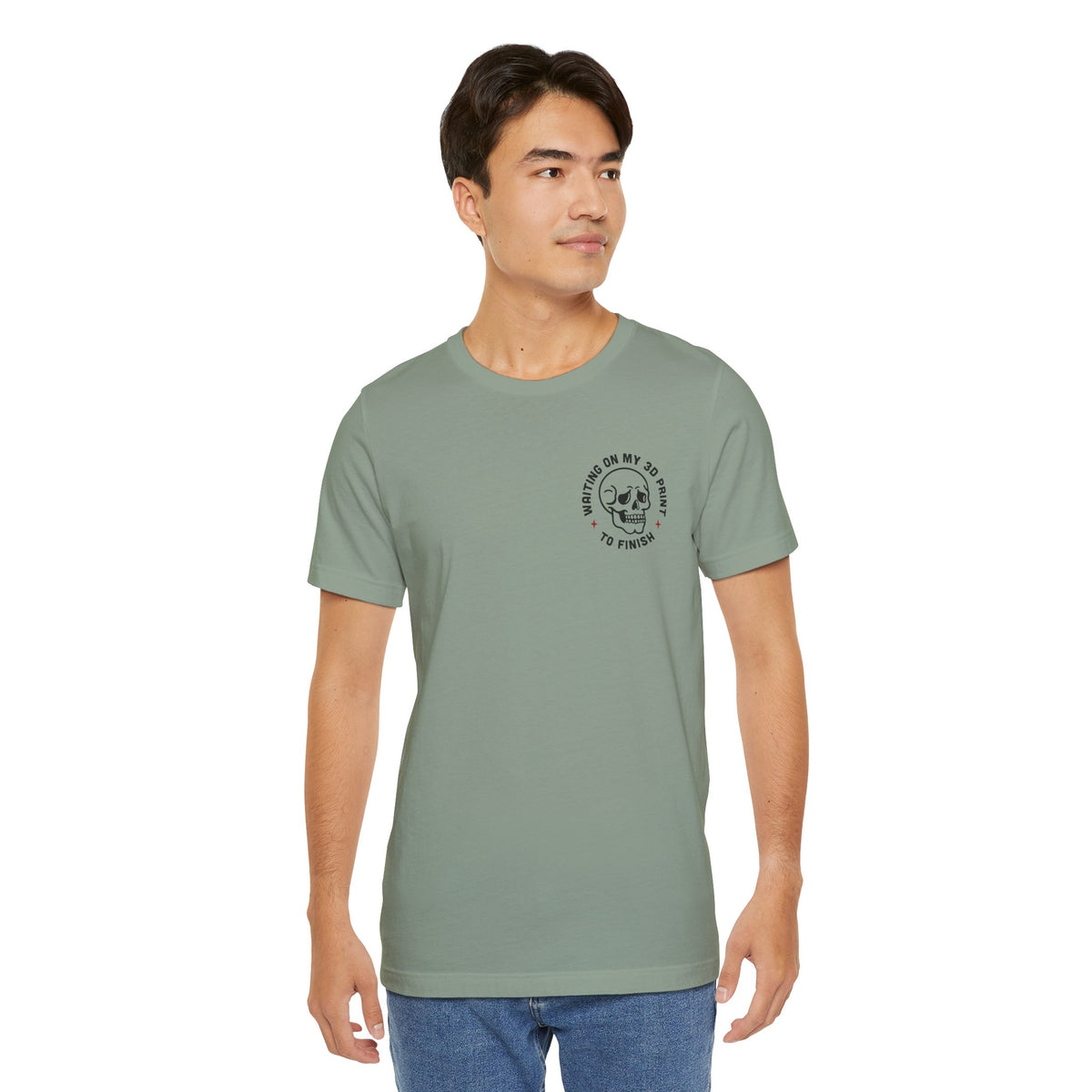 Waiting on My 3D Prints T-Shirt in Sage – image 11 of 20