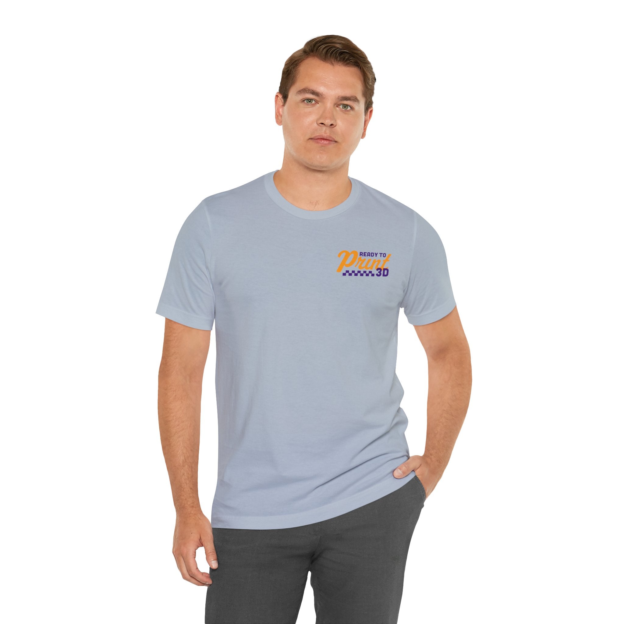 Ready to Print 3D & UV – Purple / Orange T-Shirt