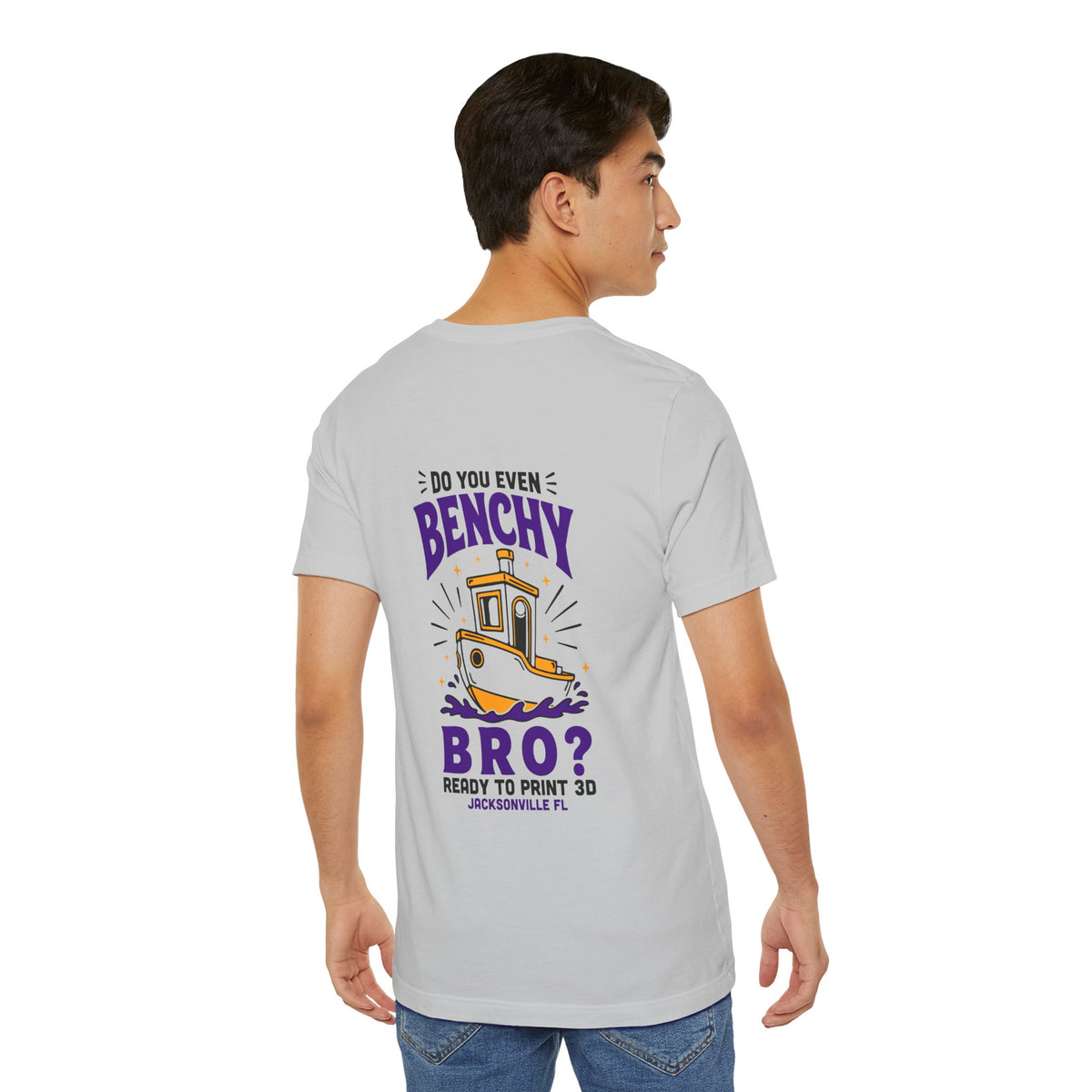 Do You Even Benchy Bro? 3D Printing T-Shirt in Solid Athletic Grey – image 7 of 20
