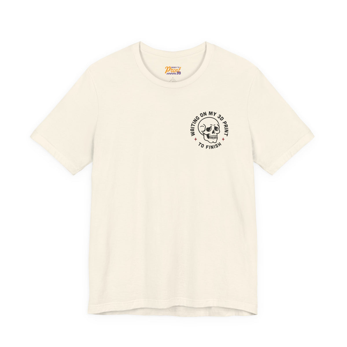 Waiting on My 3D Prints T-Shirt in Natural – image 2 of 20