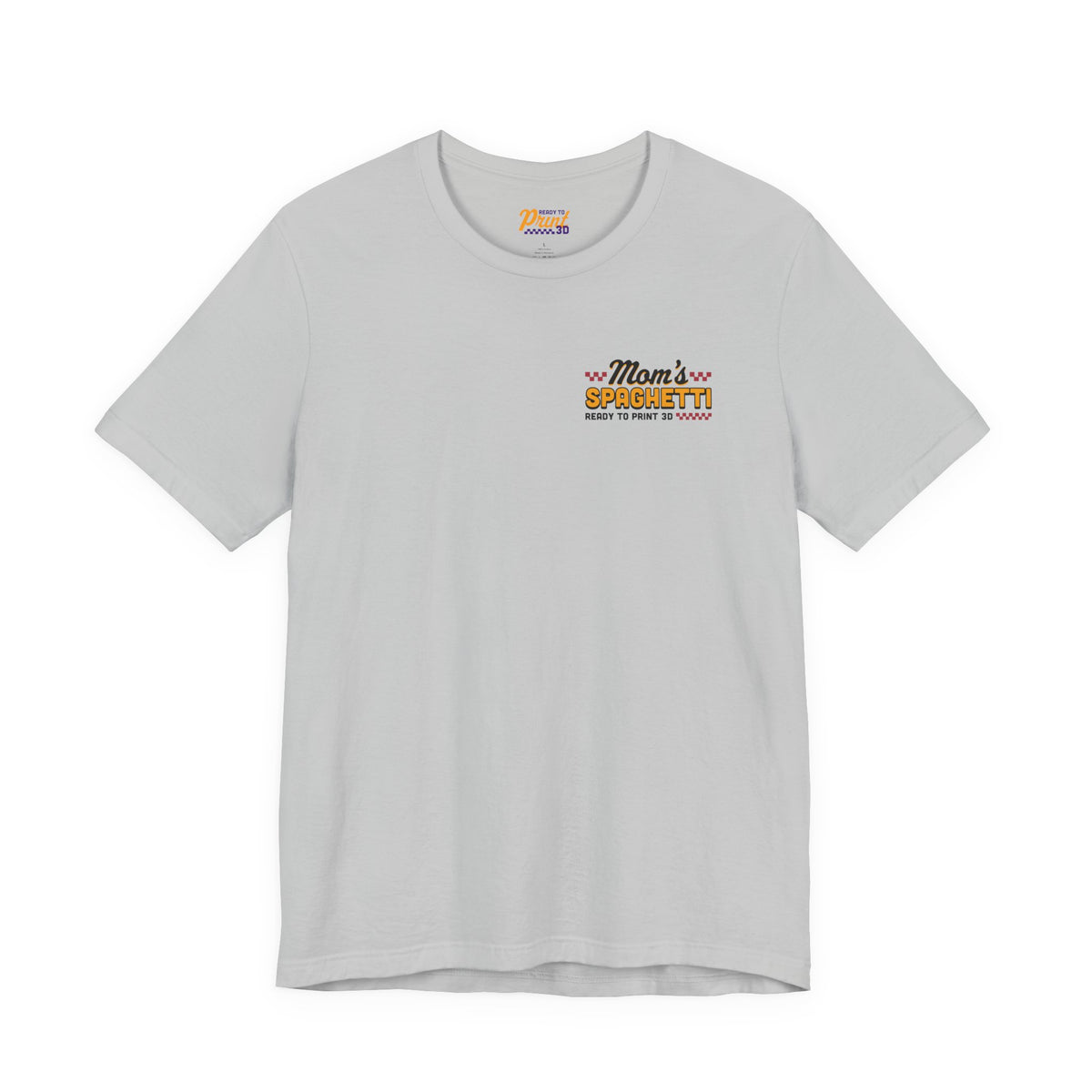 Mom's Spaghetti 3D Printing T-Shirt in Solid Athletic Grey – image 6 of 20