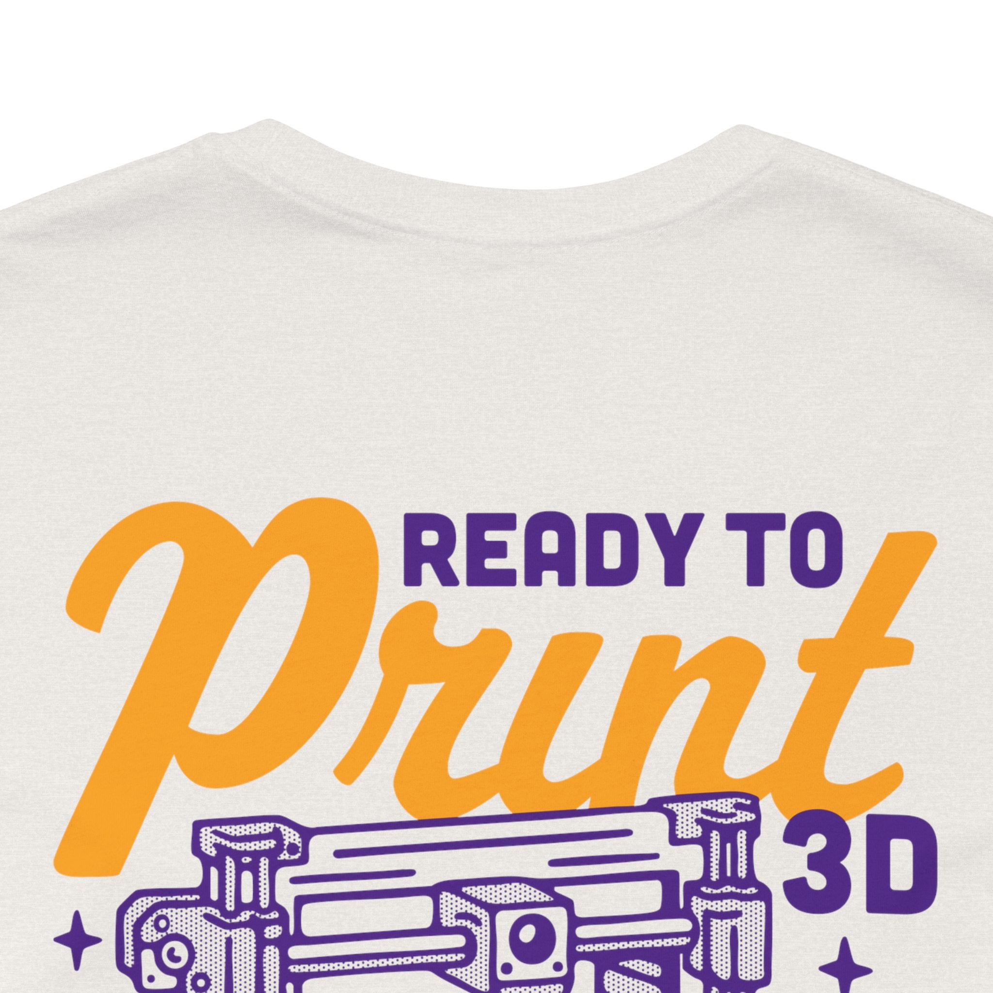 Ready to Print 3D & UV – Purple / Orange T-Shirt