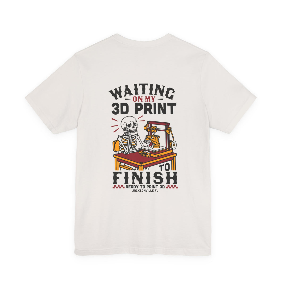 Waiting on My 3D Prints T-Shirt in Vintage White – image 17 of 20