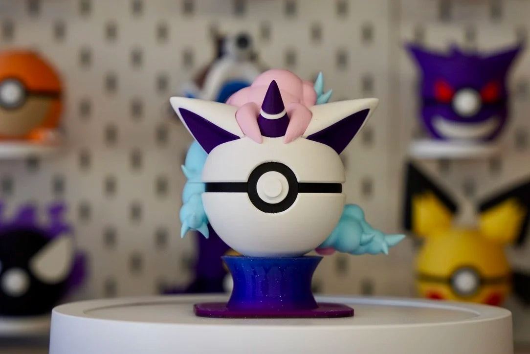 Galarian Ponyta Pokeball Character Ball – 3D Printed Pokemon Collectible Display