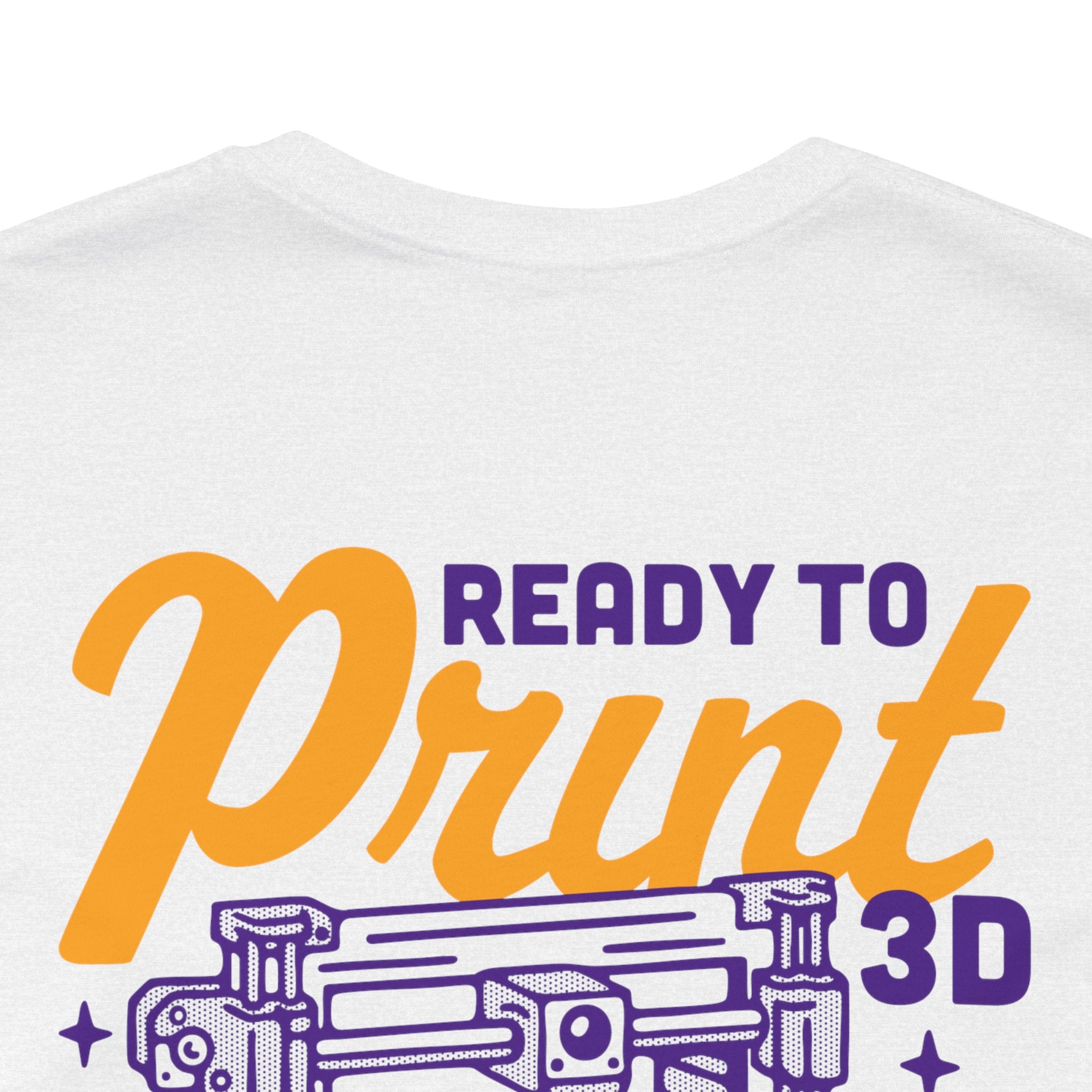 Ready to Print 3D & UV – Purple / Orange T-Shirt