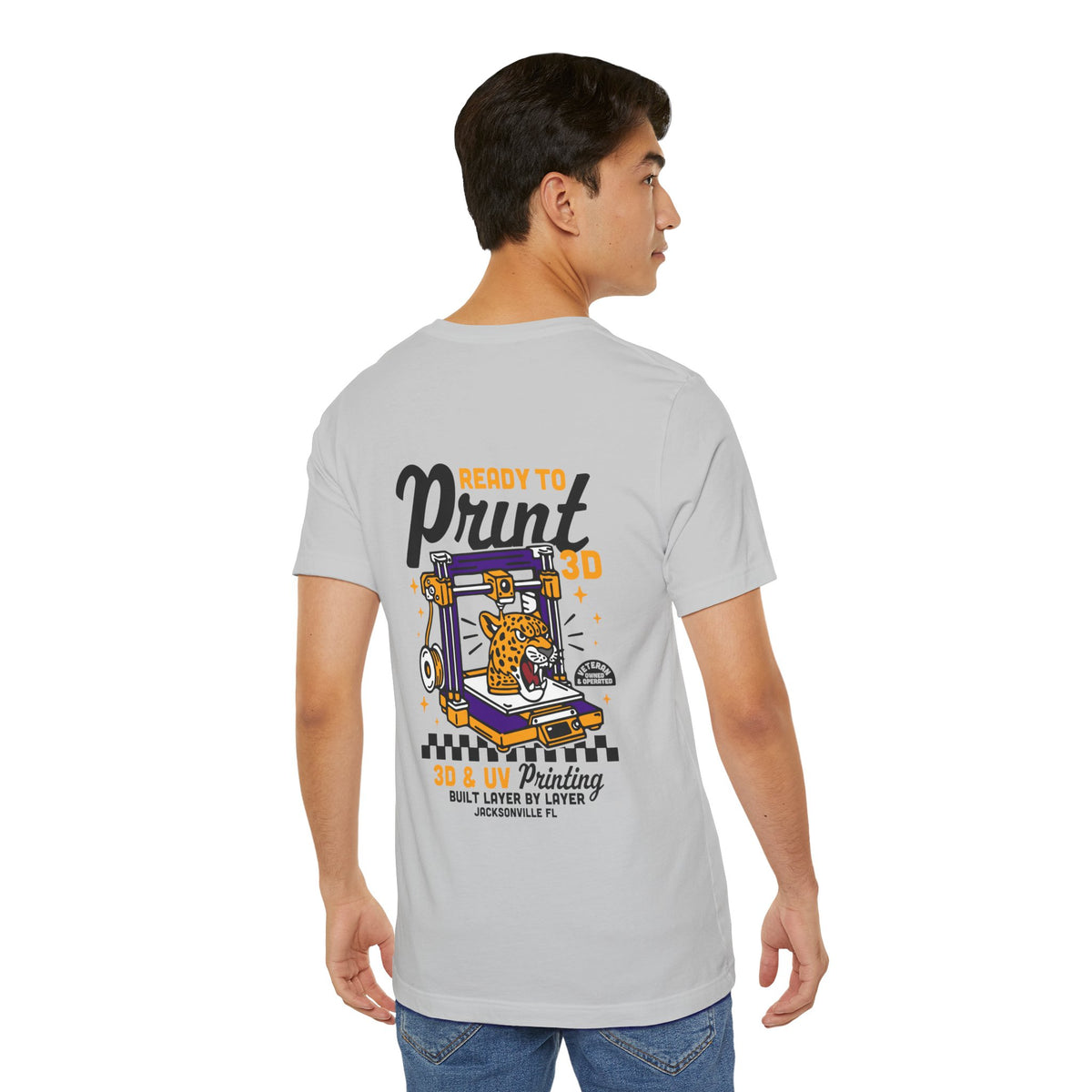 Ready to Print 3D & UV – Full Color T-Shirt in Solid Athletic Grey – image 15 of 20