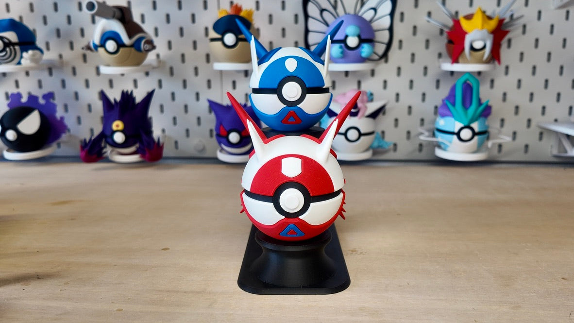 2-Tier Poké Ball Display Stand | Dual Poké Ball Holder | 3D Printed Pokémon Display (Stand Only)