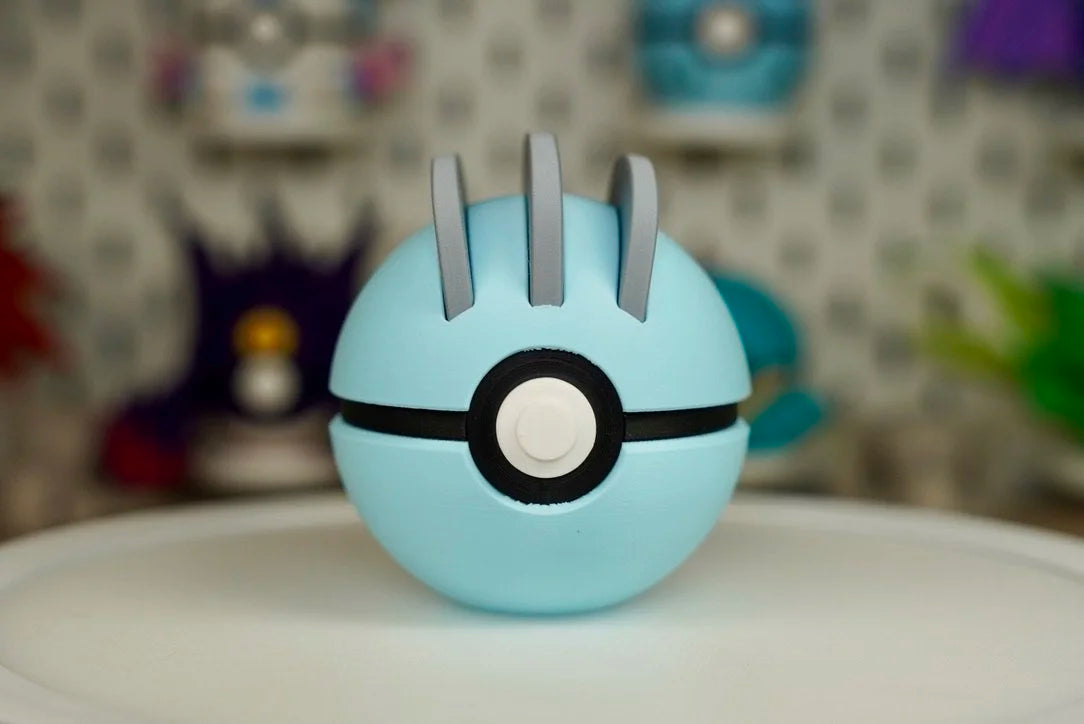 Pokémon-Inspired 3D Printed Poké Ball – Machop