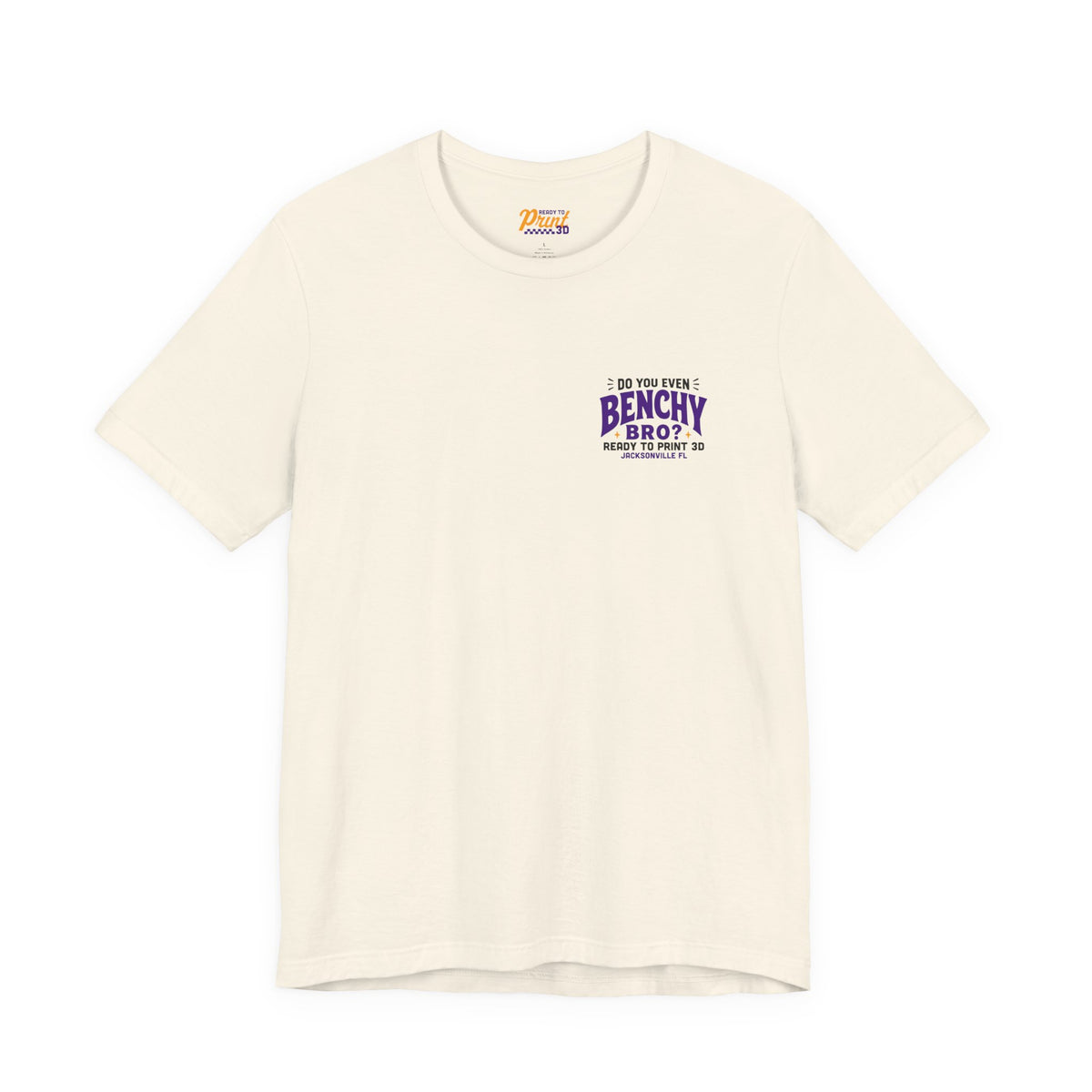 Do You Even Benchy Bro? 3D Printing T-Shirt in Natural – image 2 of 20