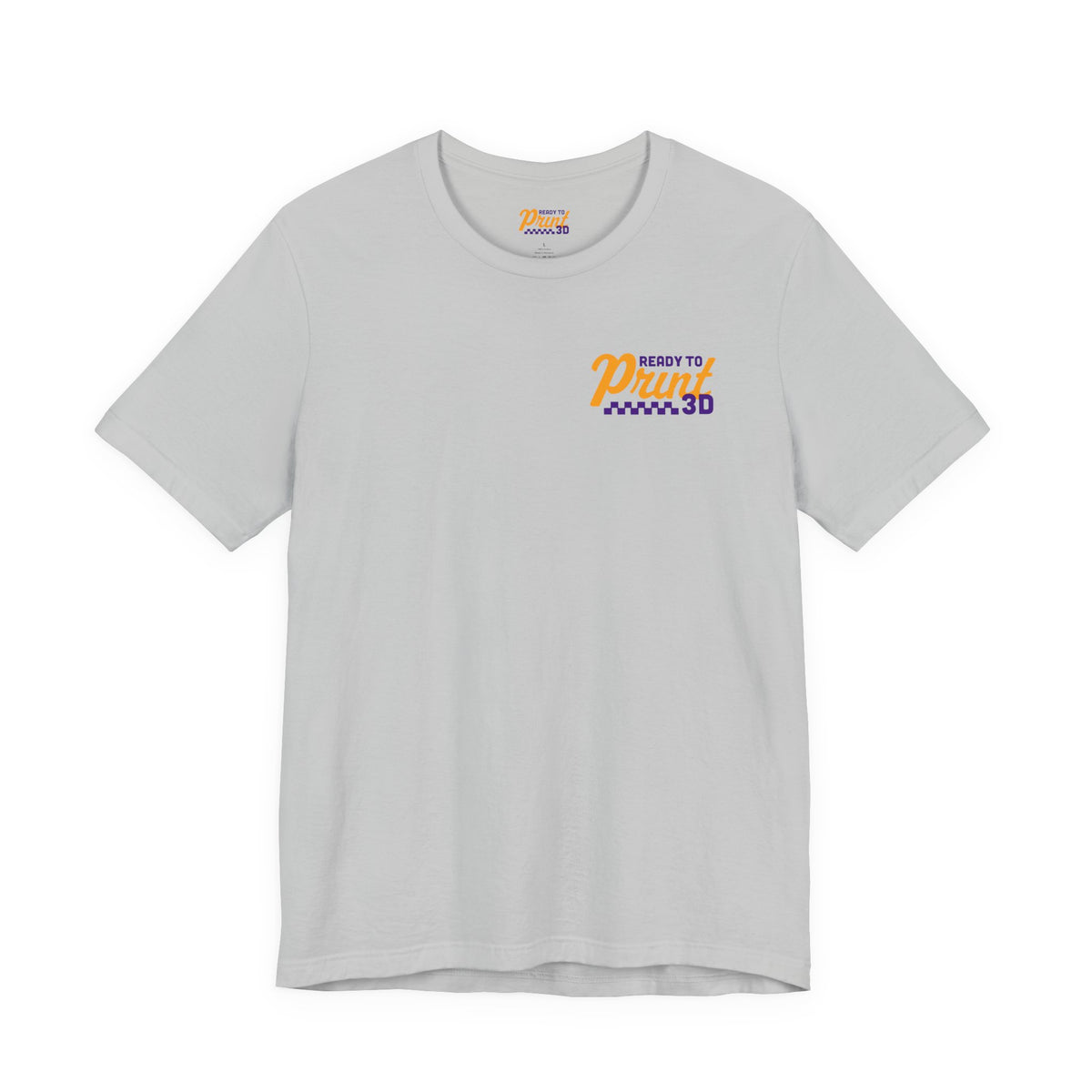 Ready to Print 3D & UV – Purple / Orange T-Shirt in Solid Athletic Grey – image 10 of 20