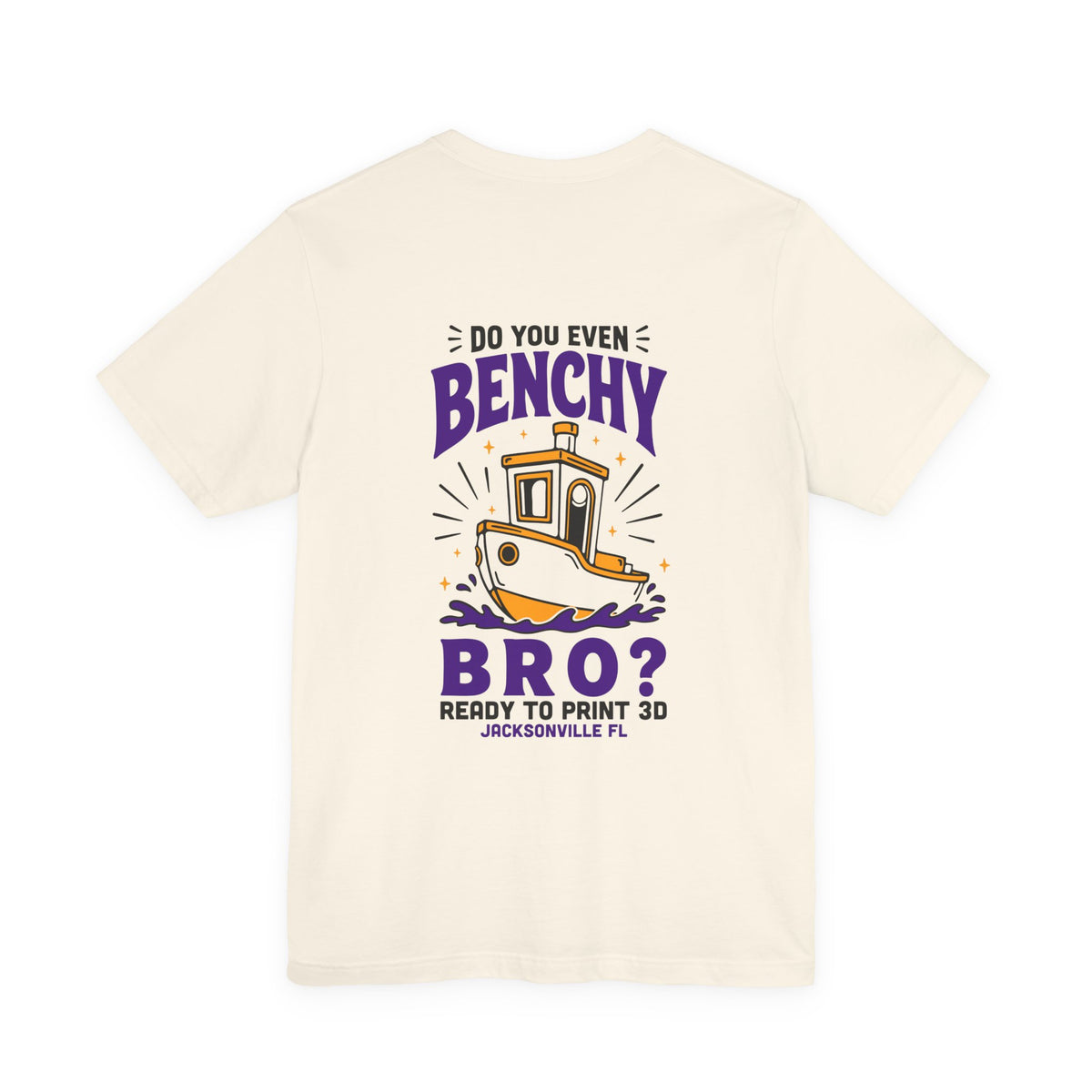 Do You Even Benchy Bro? 3D Printing T-Shirt in Natural by Ready to Print 3D