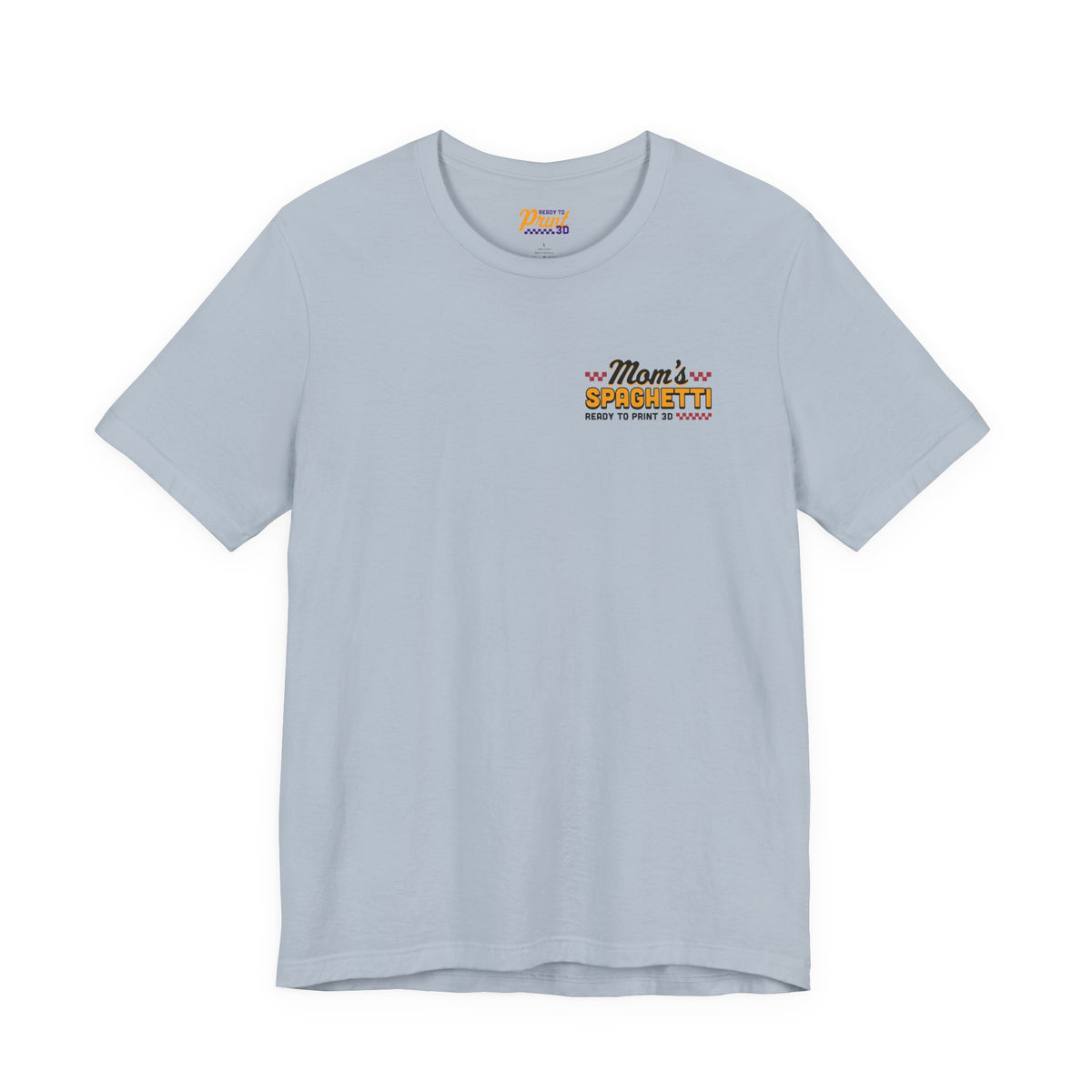 Mom's Spaghetti 3D Printing T-Shirt in Light Blue – image 10 of 20
