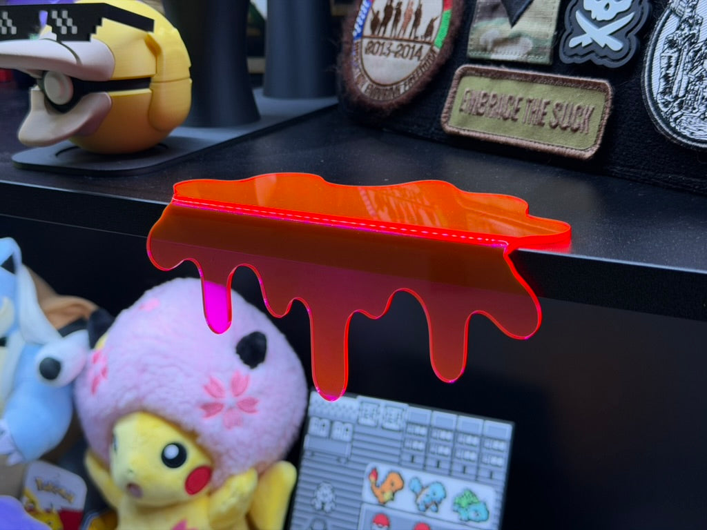 Custom Drippy Acrylic Shelf – Laser Cut, Multiple Sizes