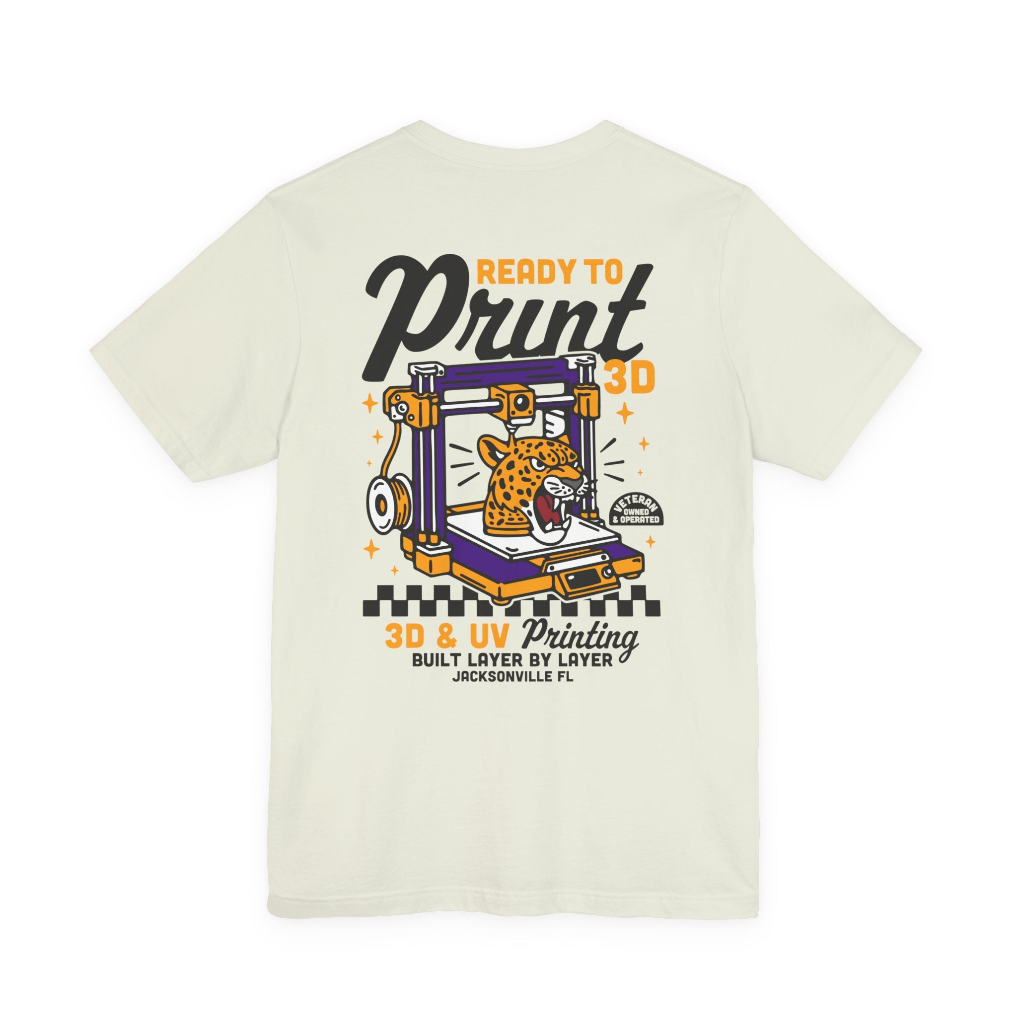 Ready to Print 3D & UV – Full Color T-Shirt