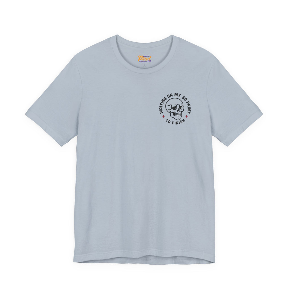 Waiting on My 3D Prints T-Shirt in Light Blue – image 6 of 20