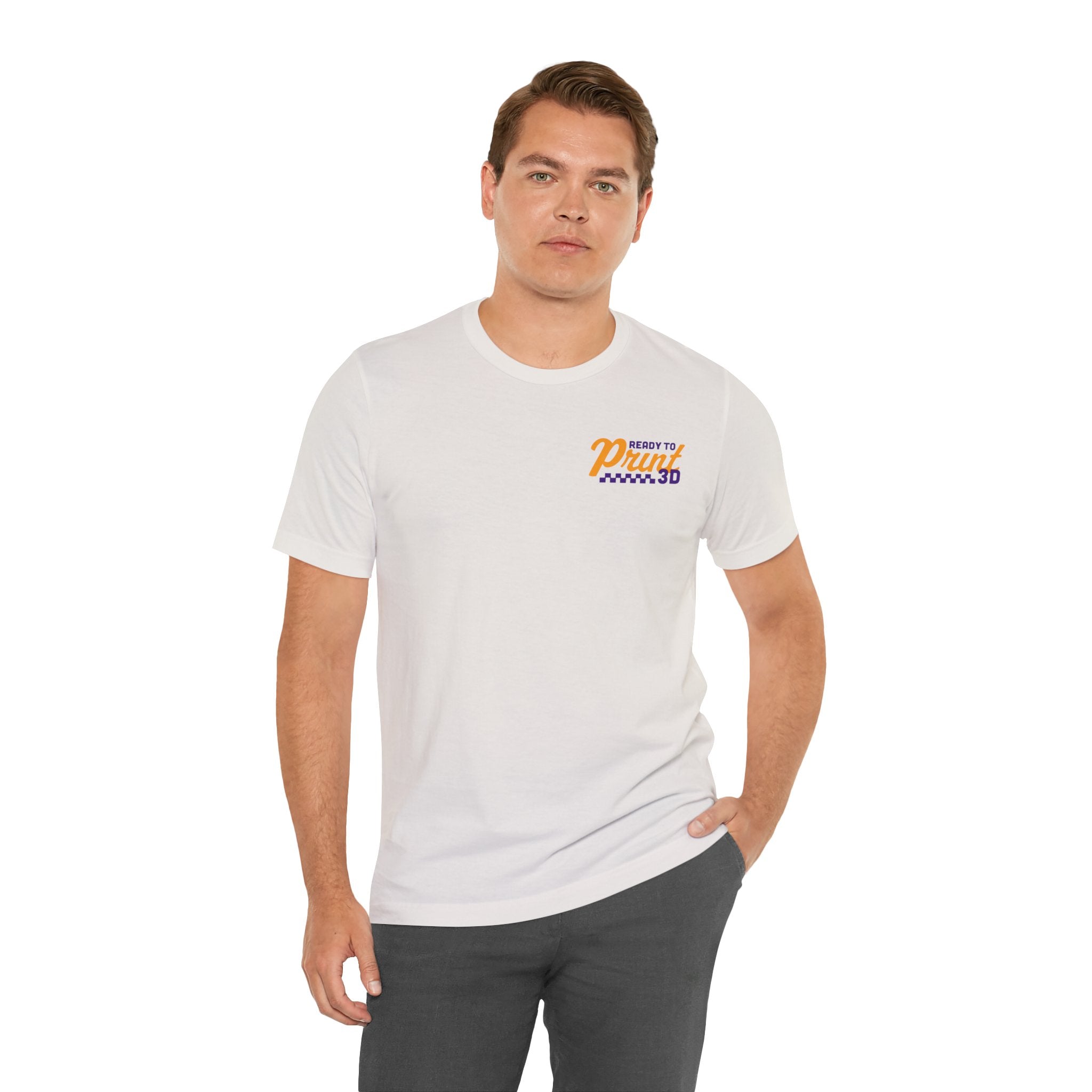 Ready to Print 3D & UV – Purple / Orange T-Shirt