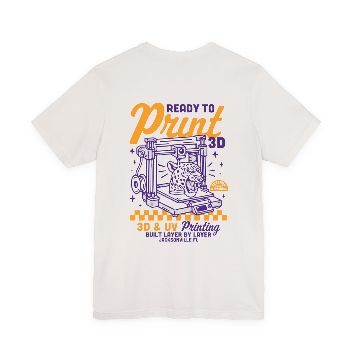 Ready to Print 3D & UV – Purple / Orange T-Shirt in Vintage White – image 17 of 20