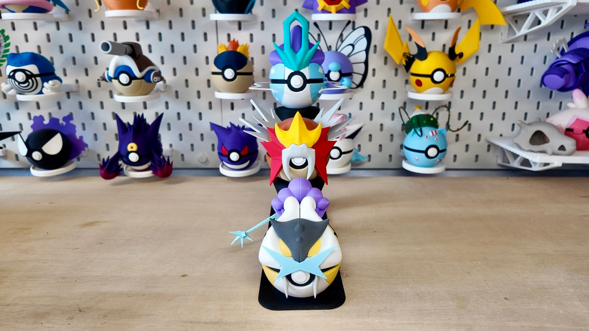 3-Tier Poké Ball Display Stand | 3D Printed Stand