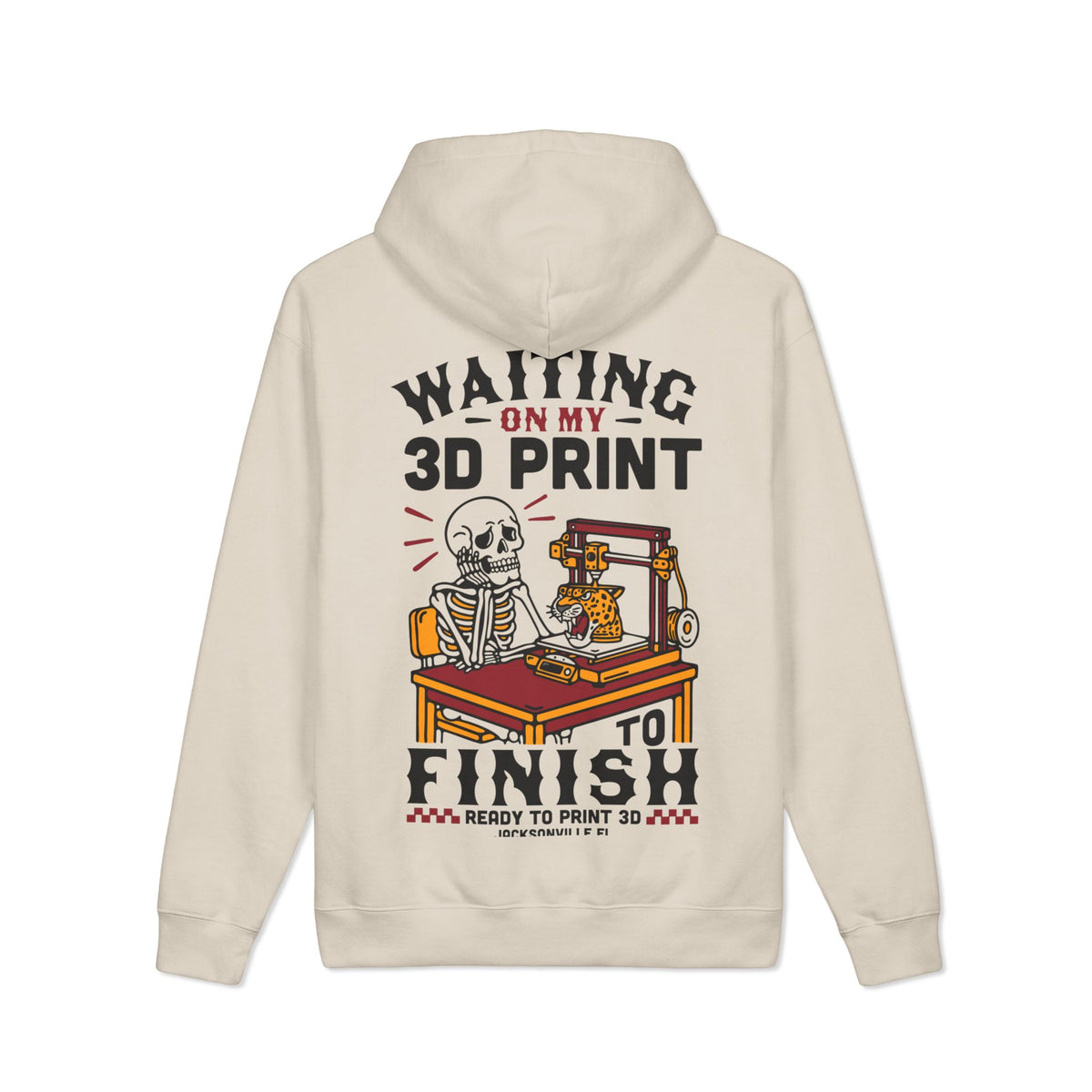 Waiting on My 3D Prints Heavyweight Hoodie by Ready to Print 3D