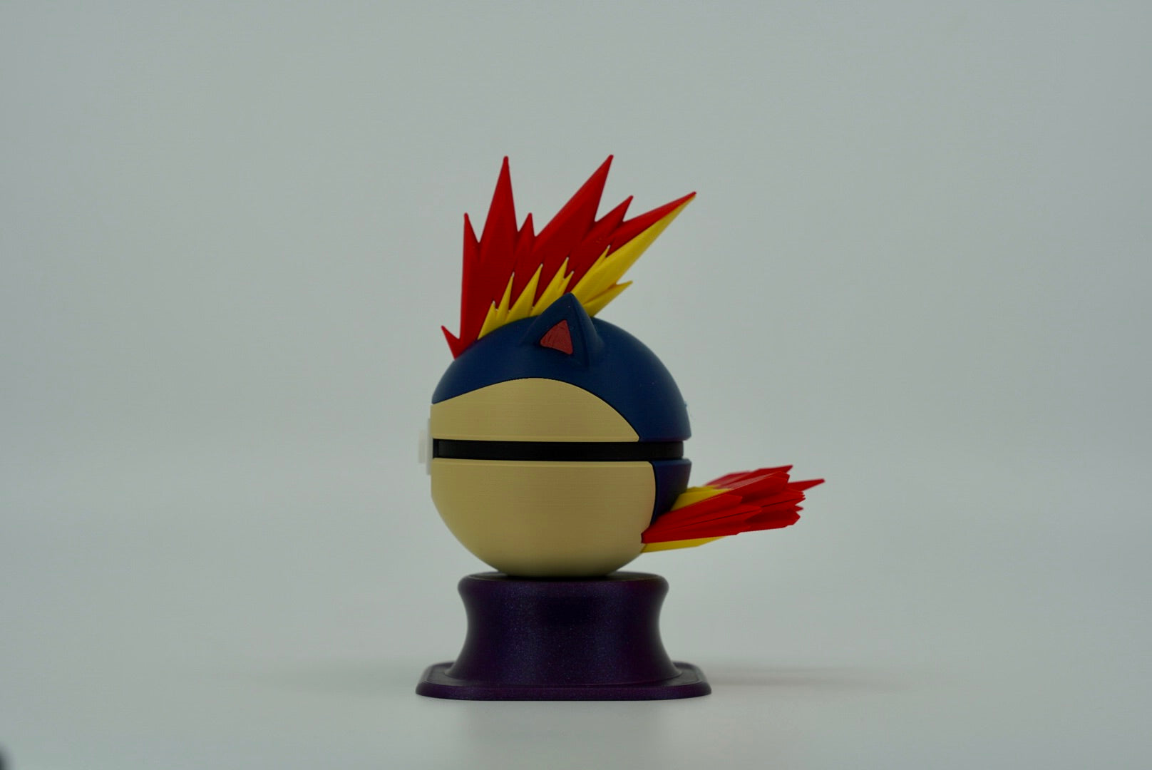 Quilava Pokeball – Custom 3D Printed Display Piece