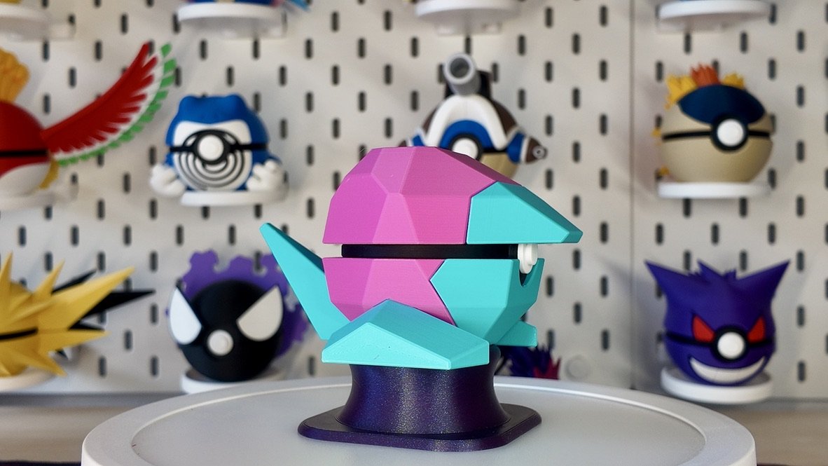 Pokémon-Inspired 3D Printed Poké Ball – Porygon
